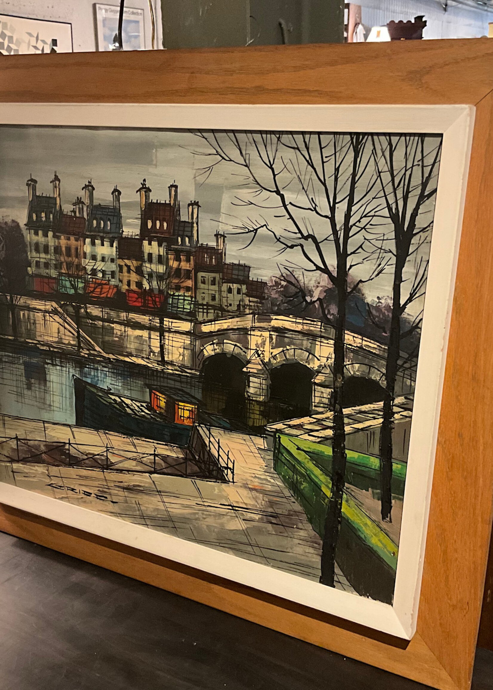 GOODWOOD MCM Canal Scene, Oil on Board