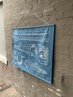 GOODWOOD Train Diagram Wall Hanging