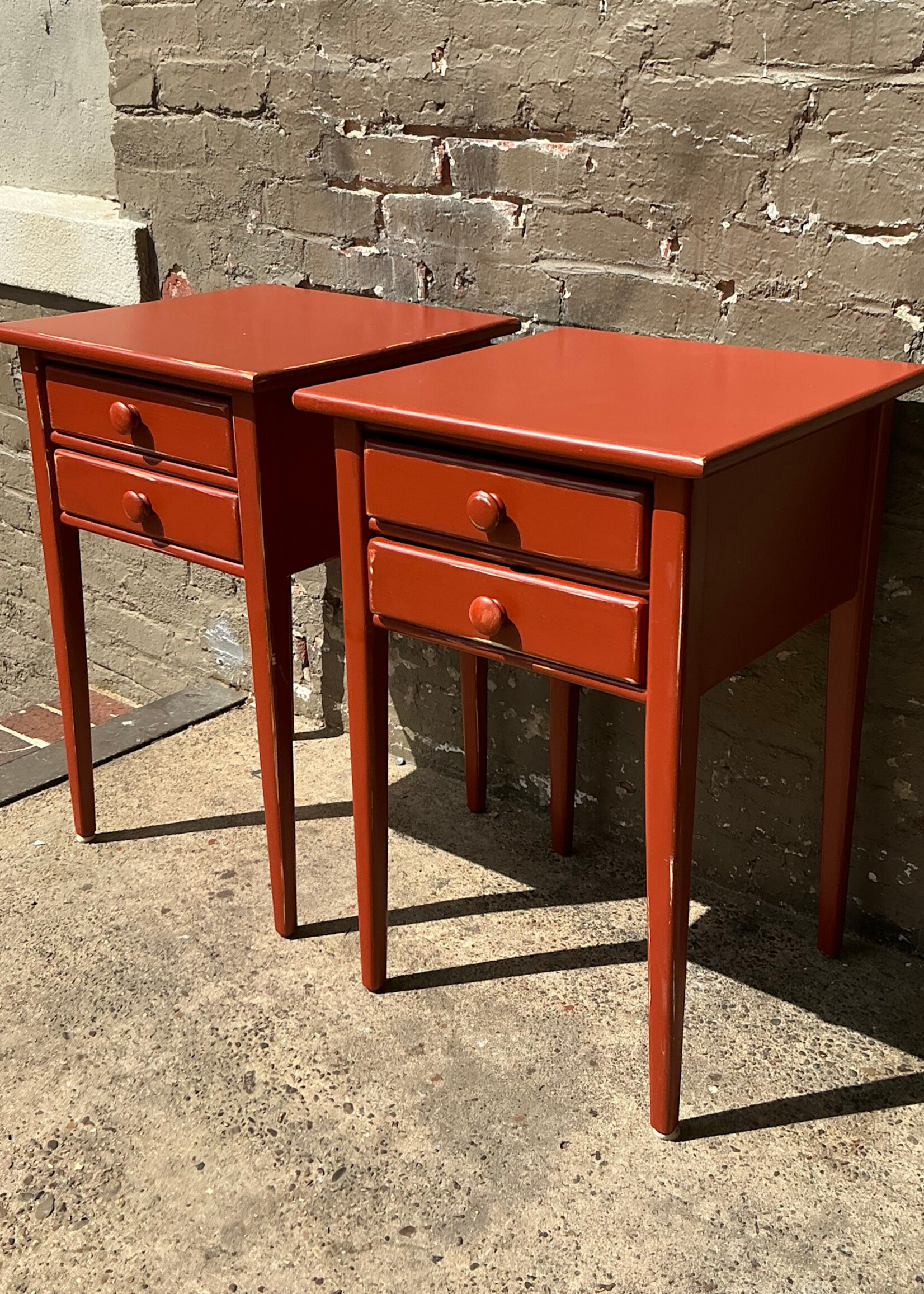 GOODWOOD Pair of Vintage Painted Nightstands