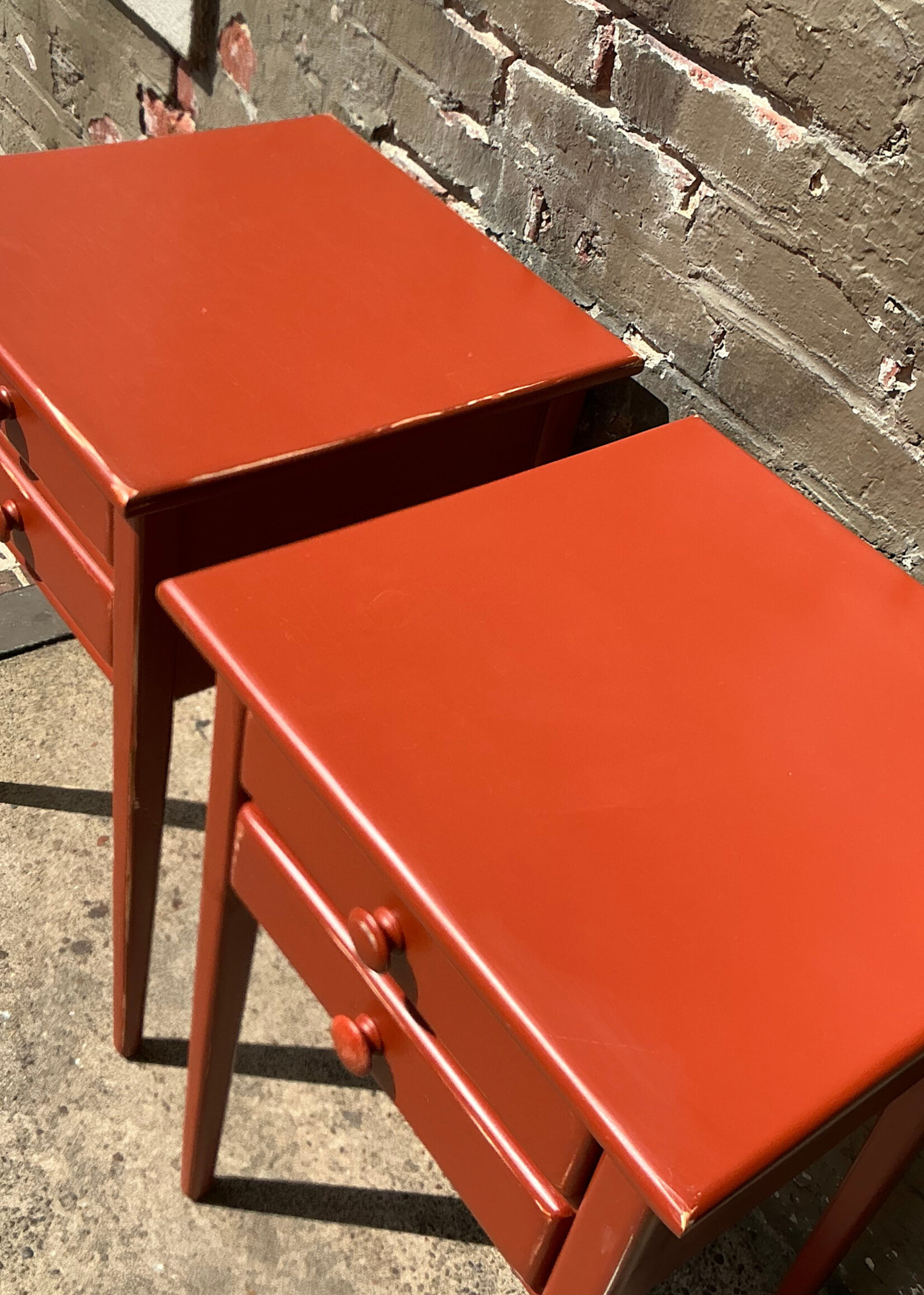 GOODWOOD Pair of Vintage Painted Nightstands