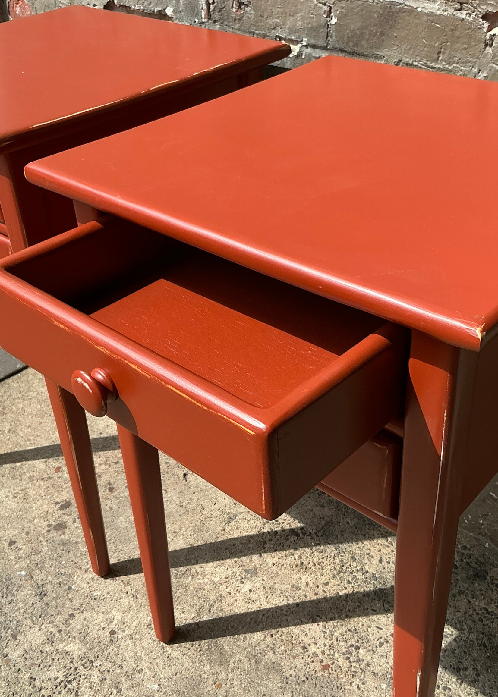 GOODWOOD Pair of Vintage Painted Nightstands