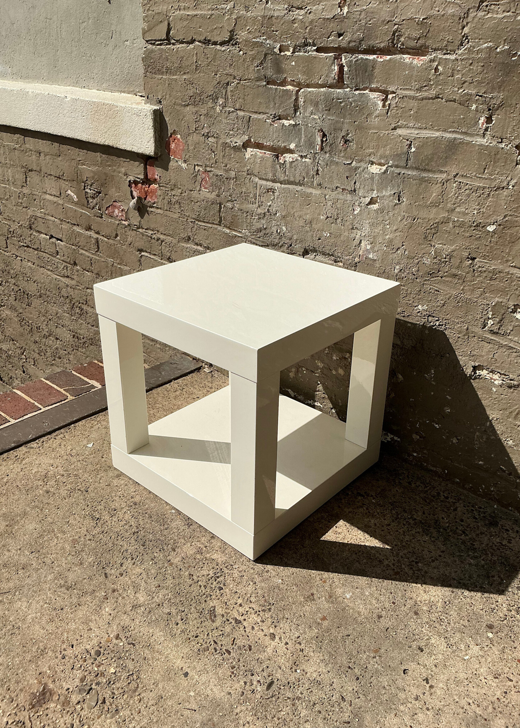 GOODWOOD West Elm White Cube Table