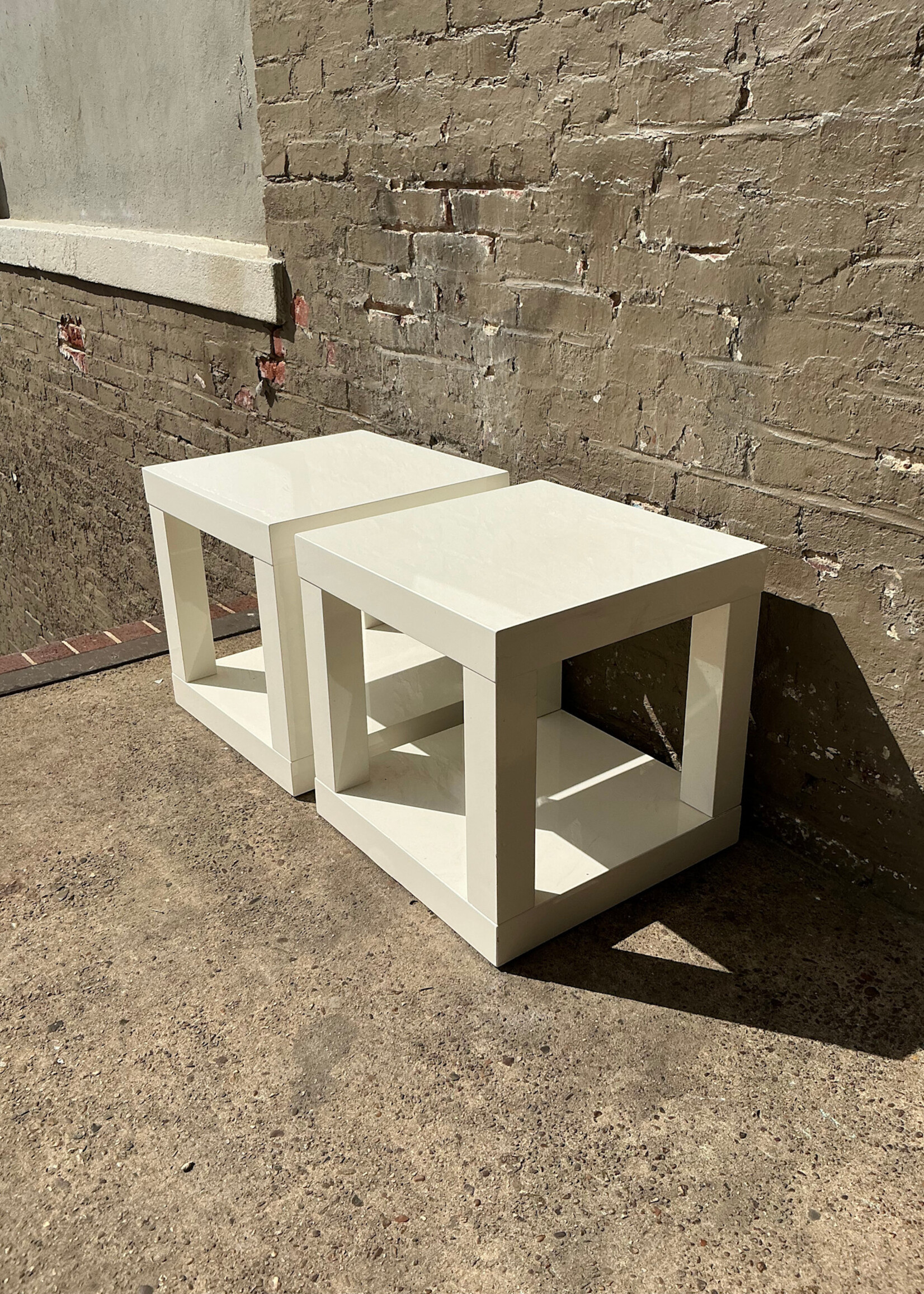 GOODWOOD West Elm White Cube Table
