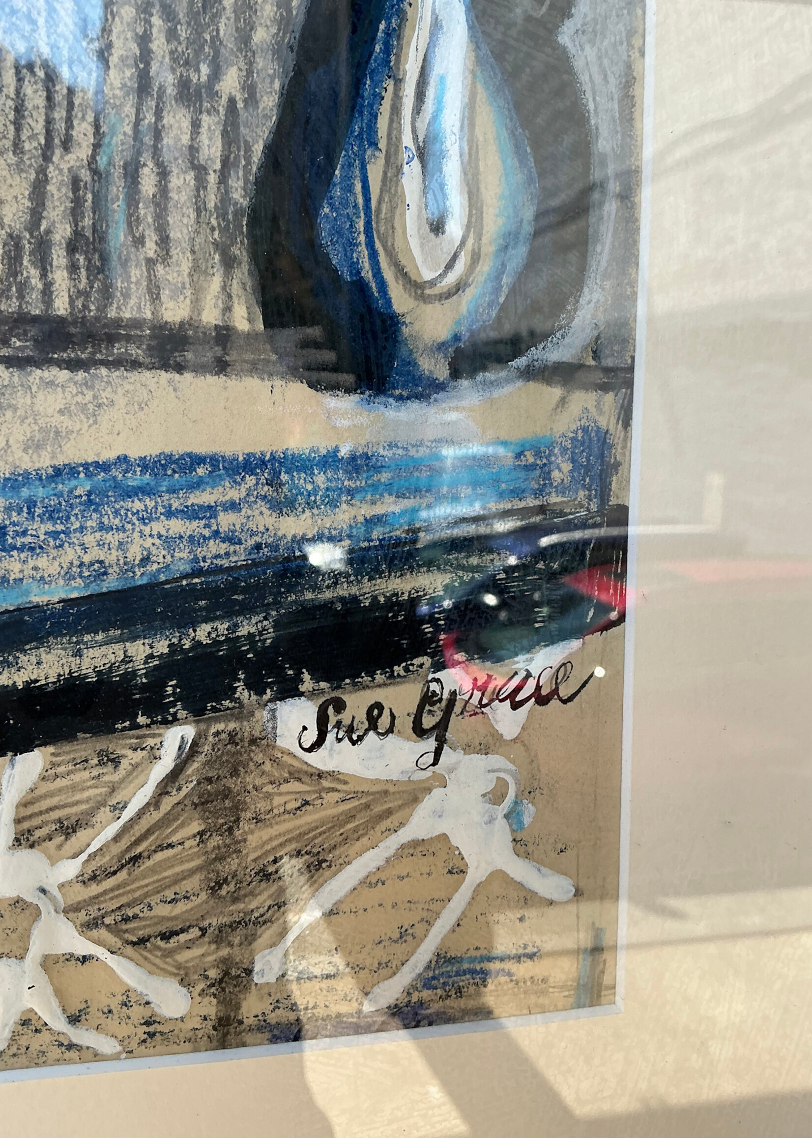 GOODWOOD Mixed Media on Paper, Sue Grace