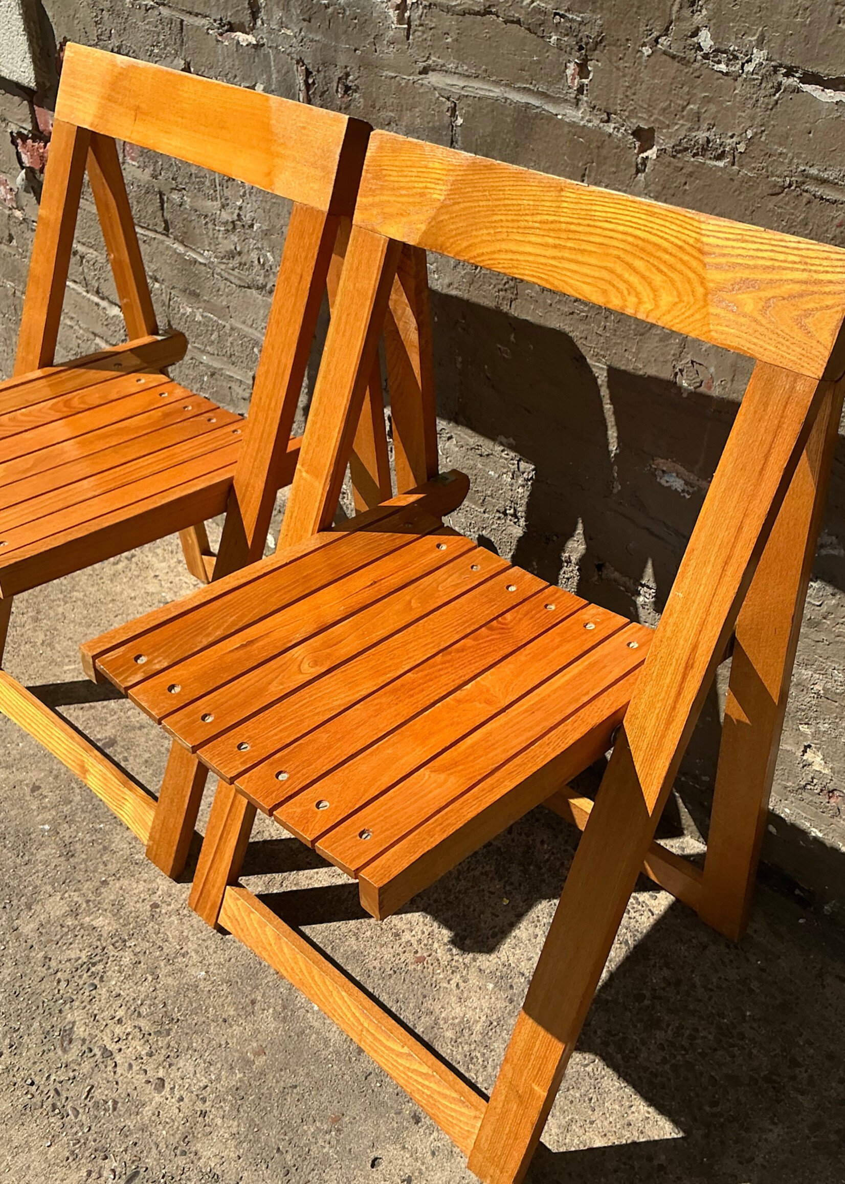 GOODWOOD Pair of Modern Folding Chairs