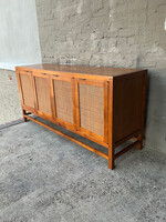 GOODWOOD Solid Teak & Cane Credenza