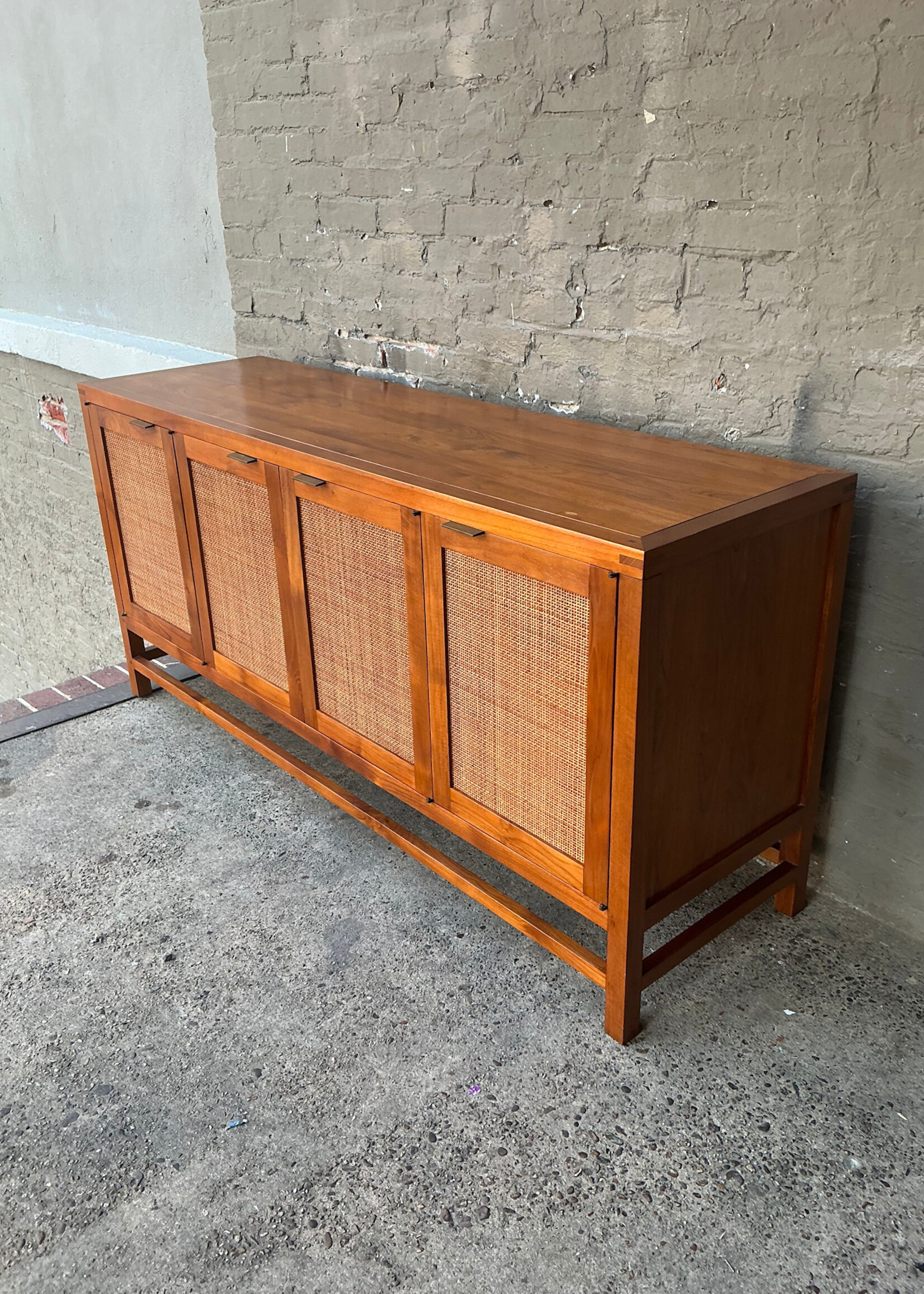 GOODWOOD Solid Teak & Cane Credenza