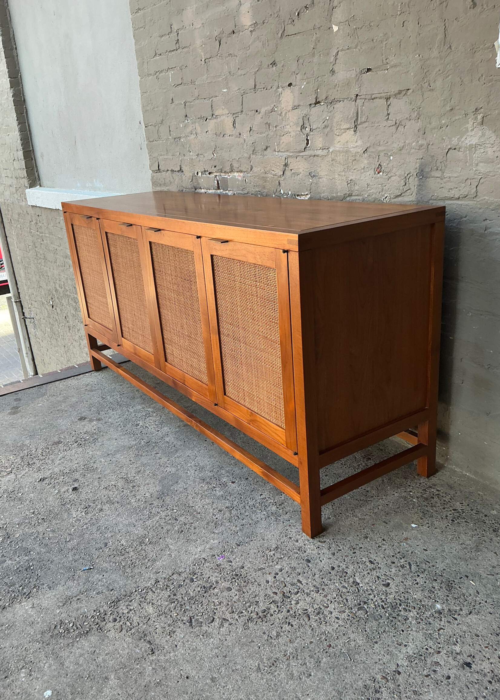 GOODWOOD Solid Teak & Cane Credenza