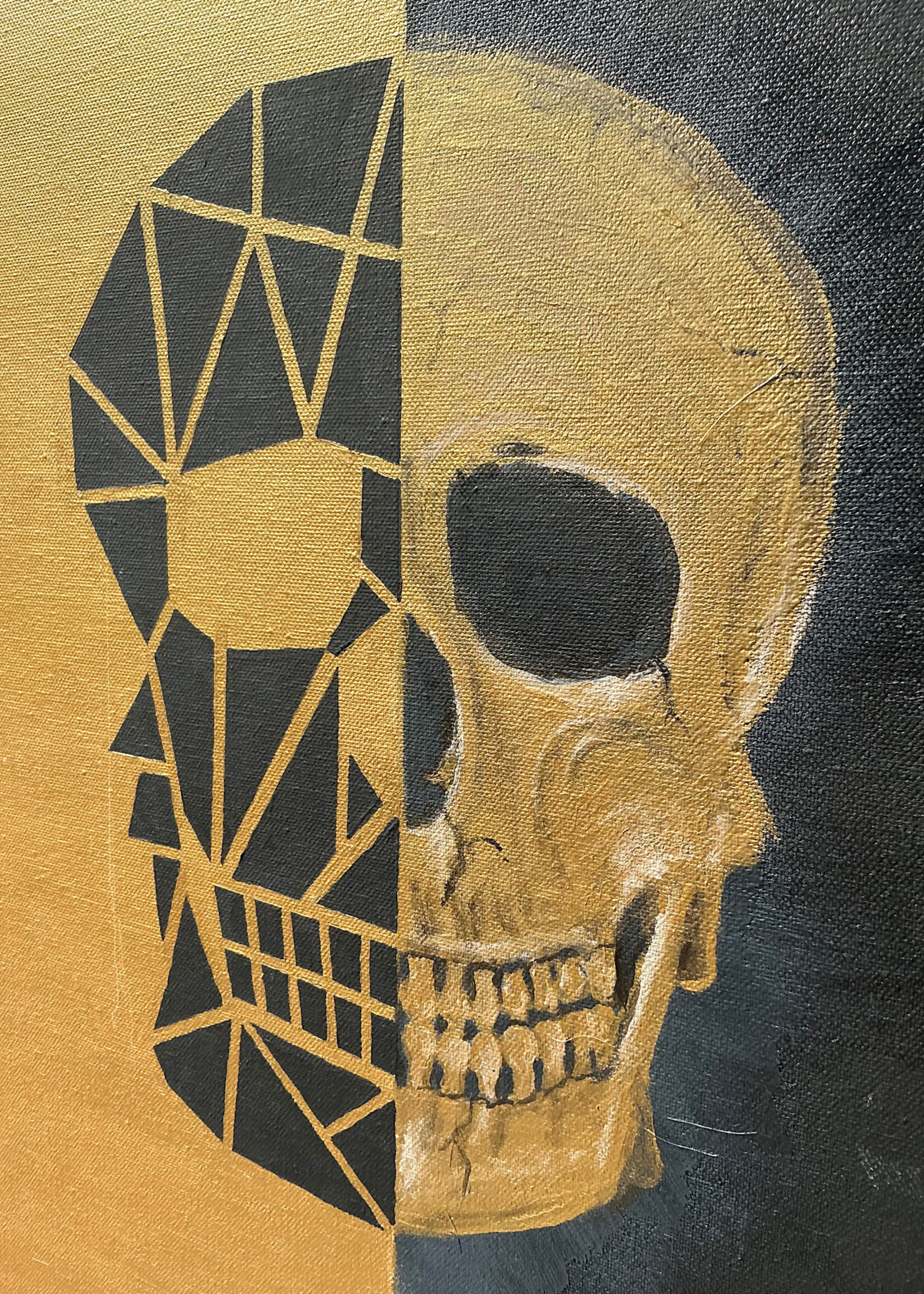 GOODWOOD Skull, Acrylic on Canvas