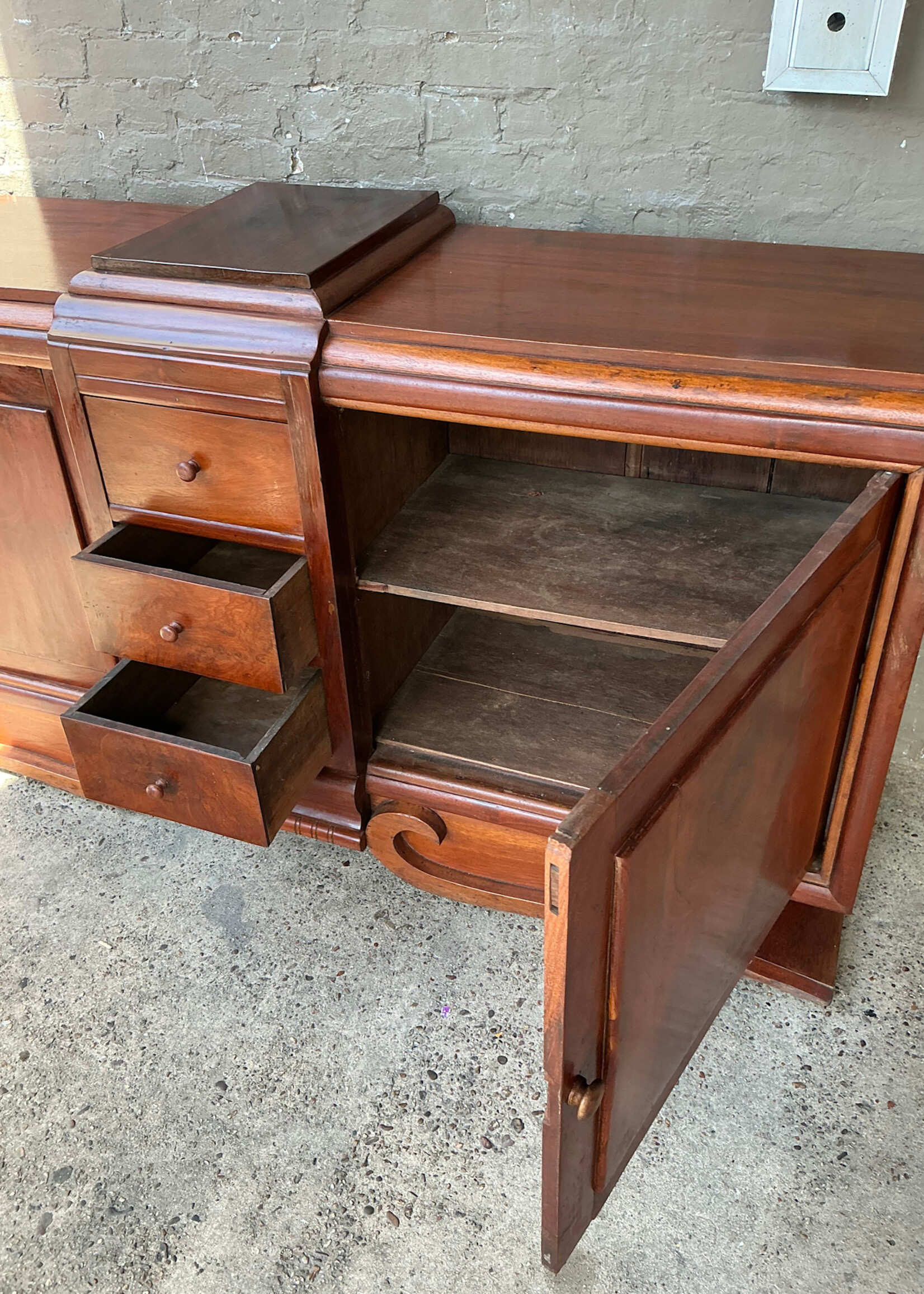 GOODWOOD Solid Walnut Art Deco Credenza