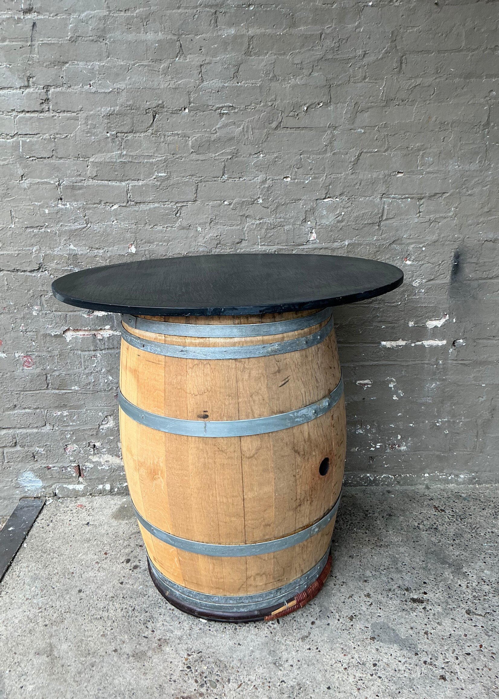 GOODWOOD French Wine Barrel with Slate Top Table
