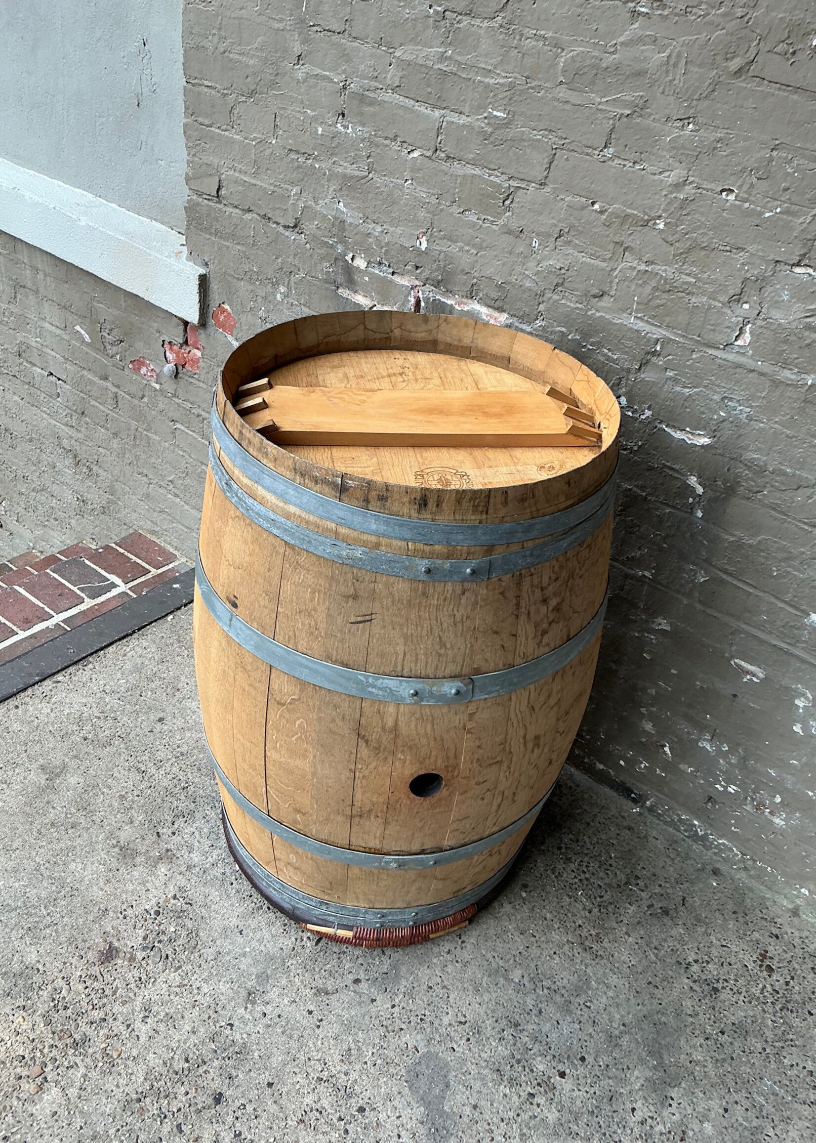 GOODWOOD French Wine Barrel with Slate Top Table