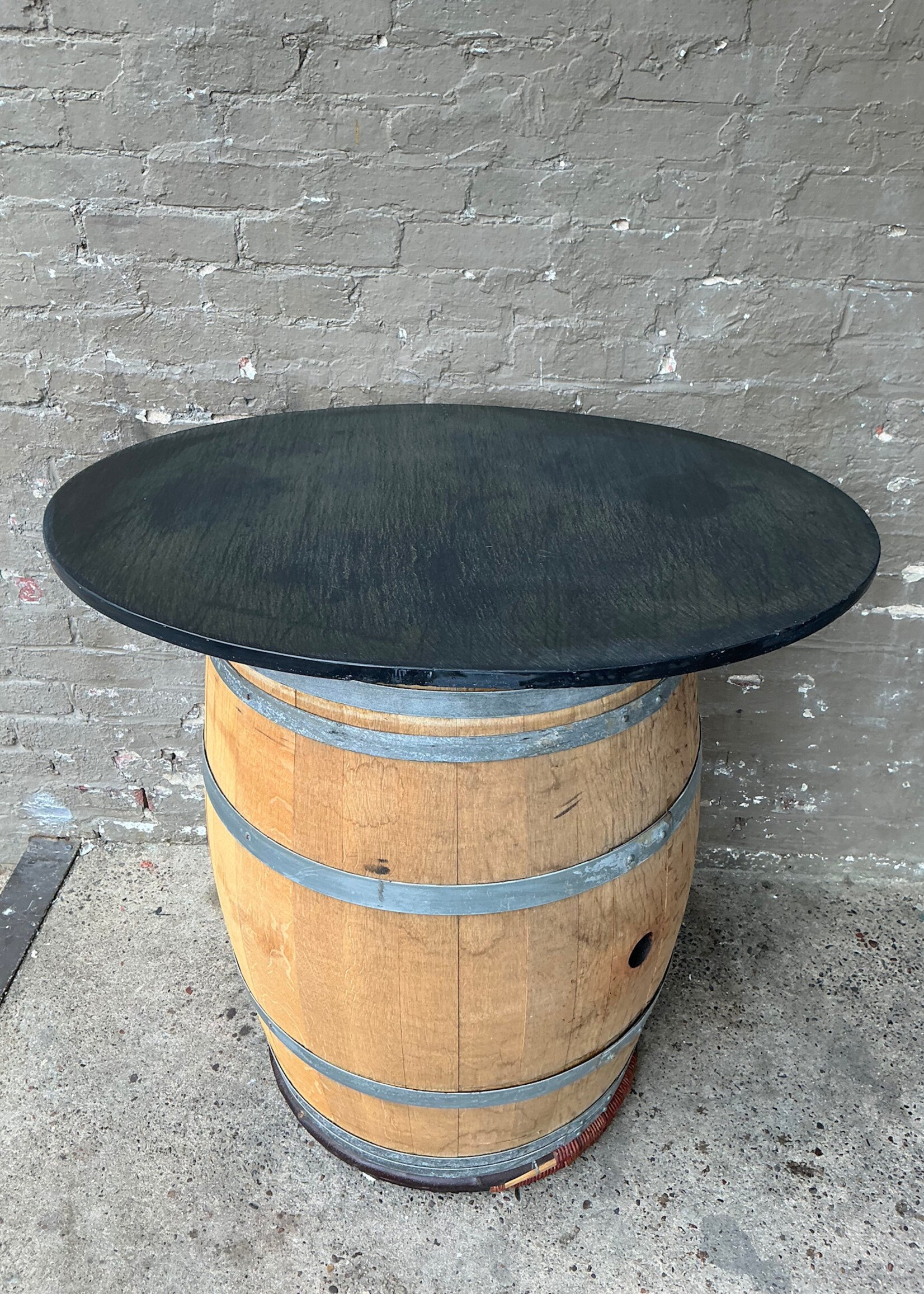 GOODWOOD French Wine Barrel with Slate Top Table