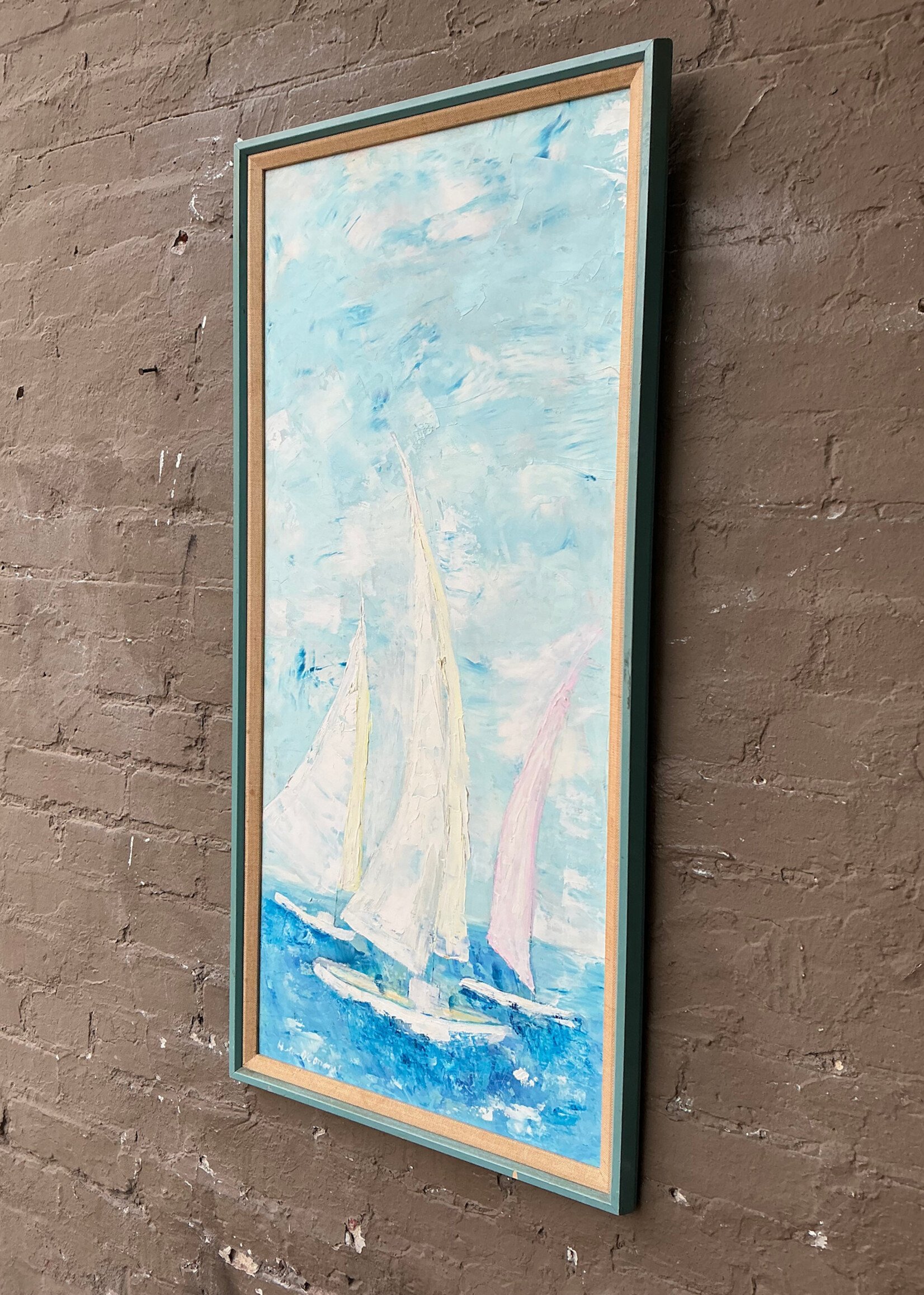 GOODWOOD MCM Sailboats, Oil on Board