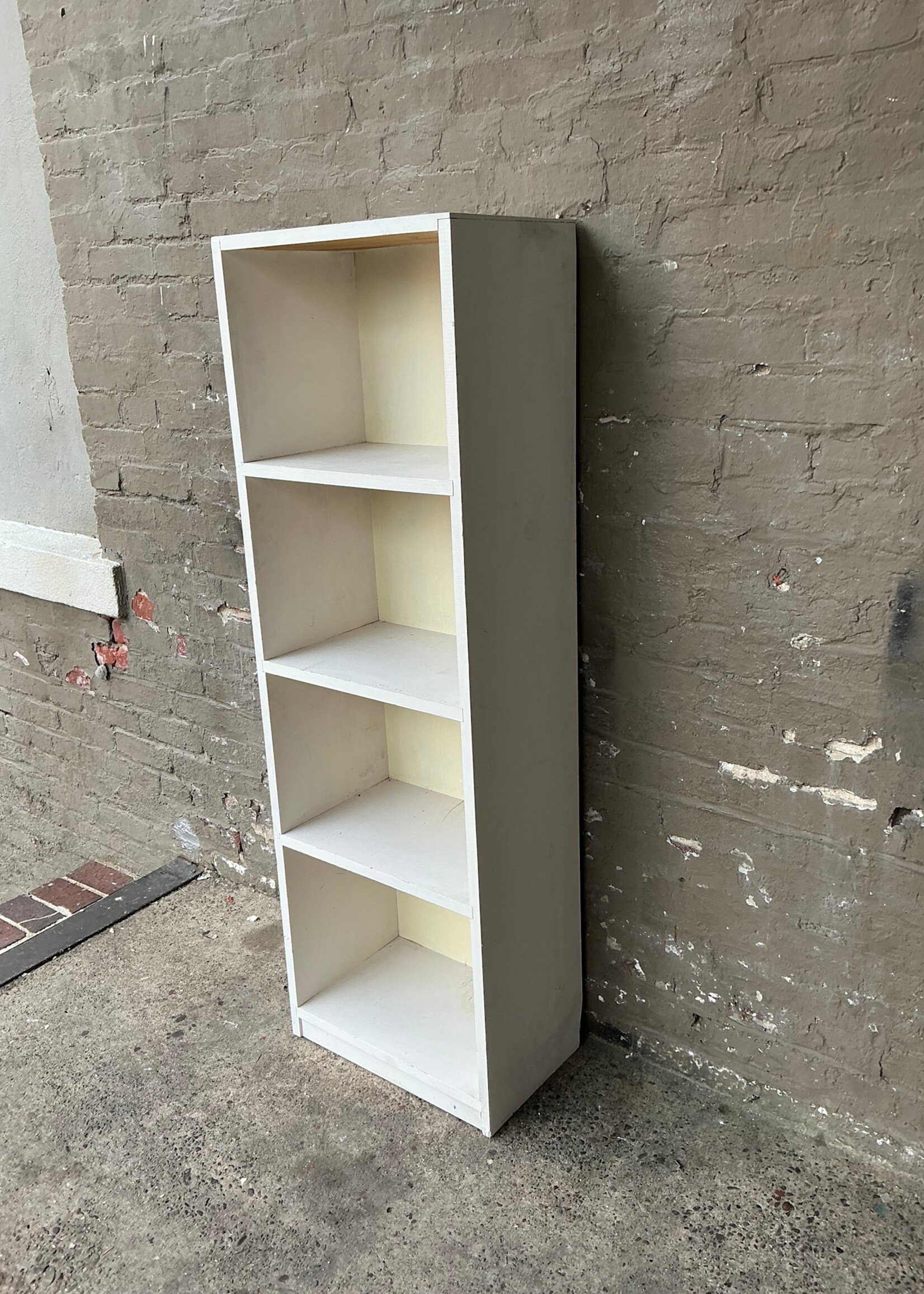 GOODWOOD Vintage White Painted Bookshelf