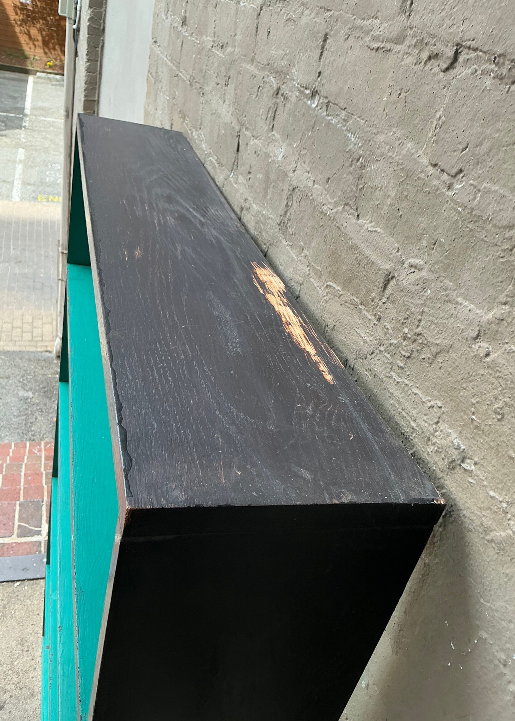 GOODWOOD Peacock Blue & Black Vintage Shelf