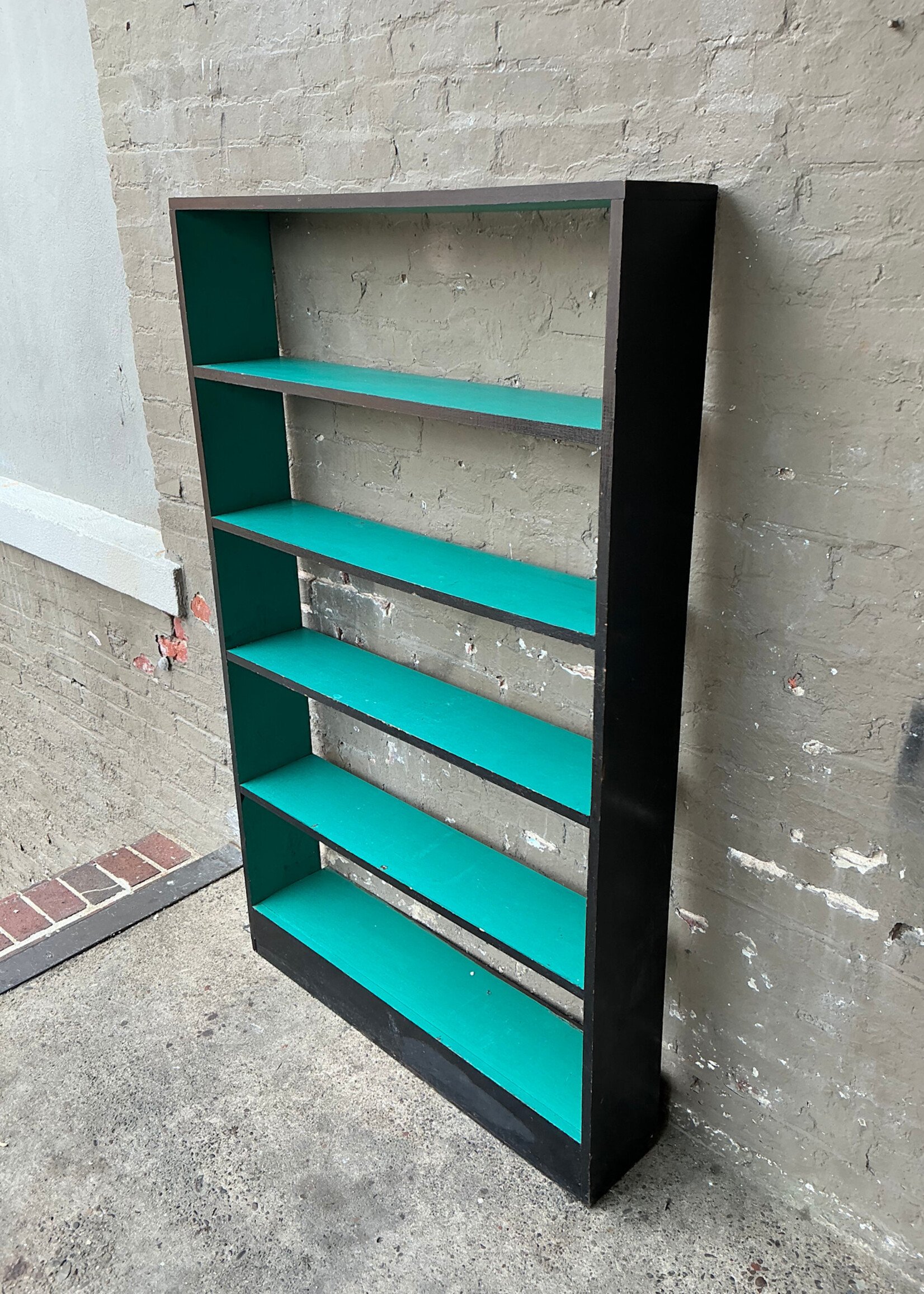 GOODWOOD Peacock Blue & Black Vintage Shelf