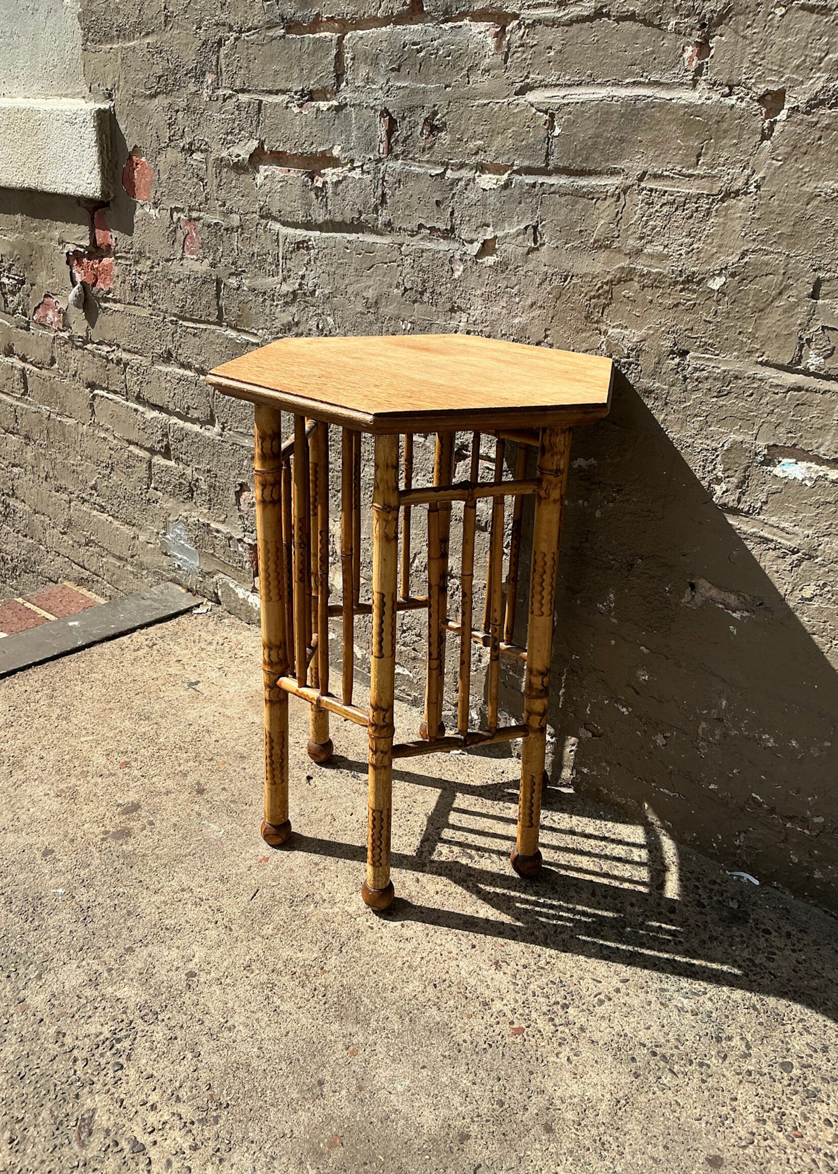 GOODWOOD Antique Scorched Bamboo Low Table