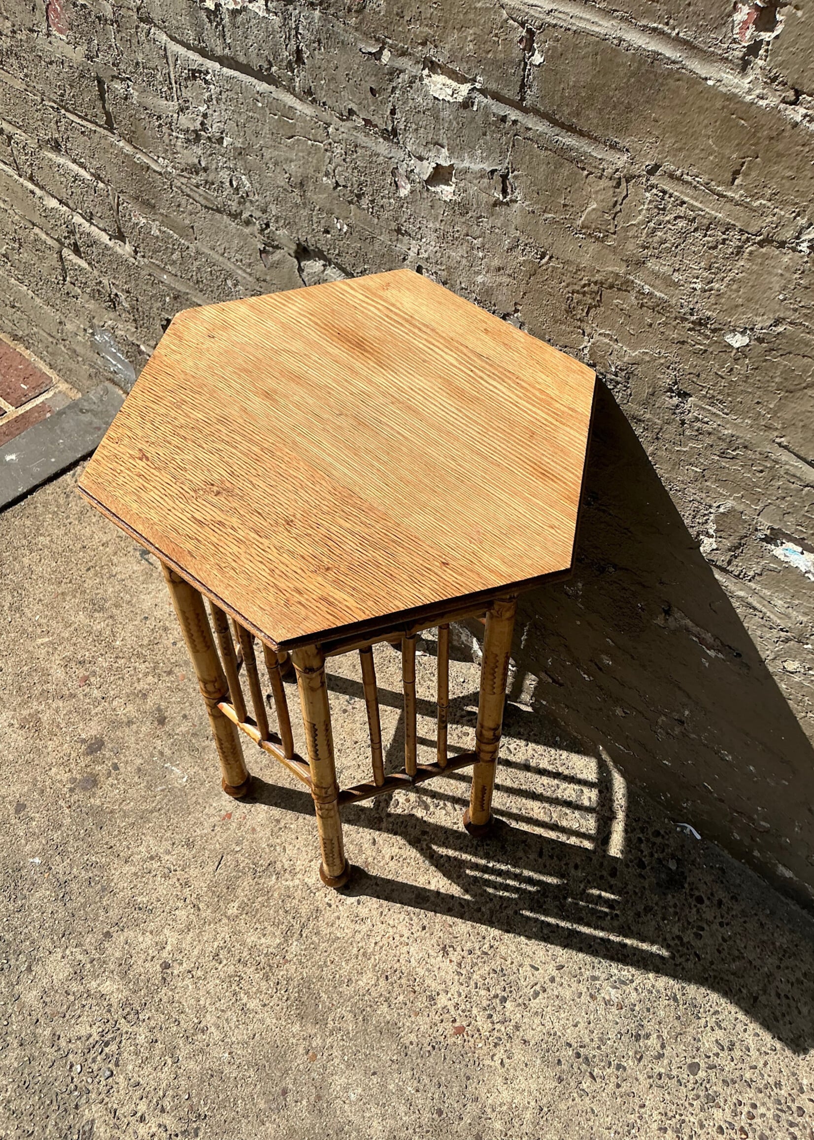 GOODWOOD Antique Scorched Bamboo Low Table