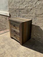 GOODWOOD Rustic 3 Drawer Nightstand