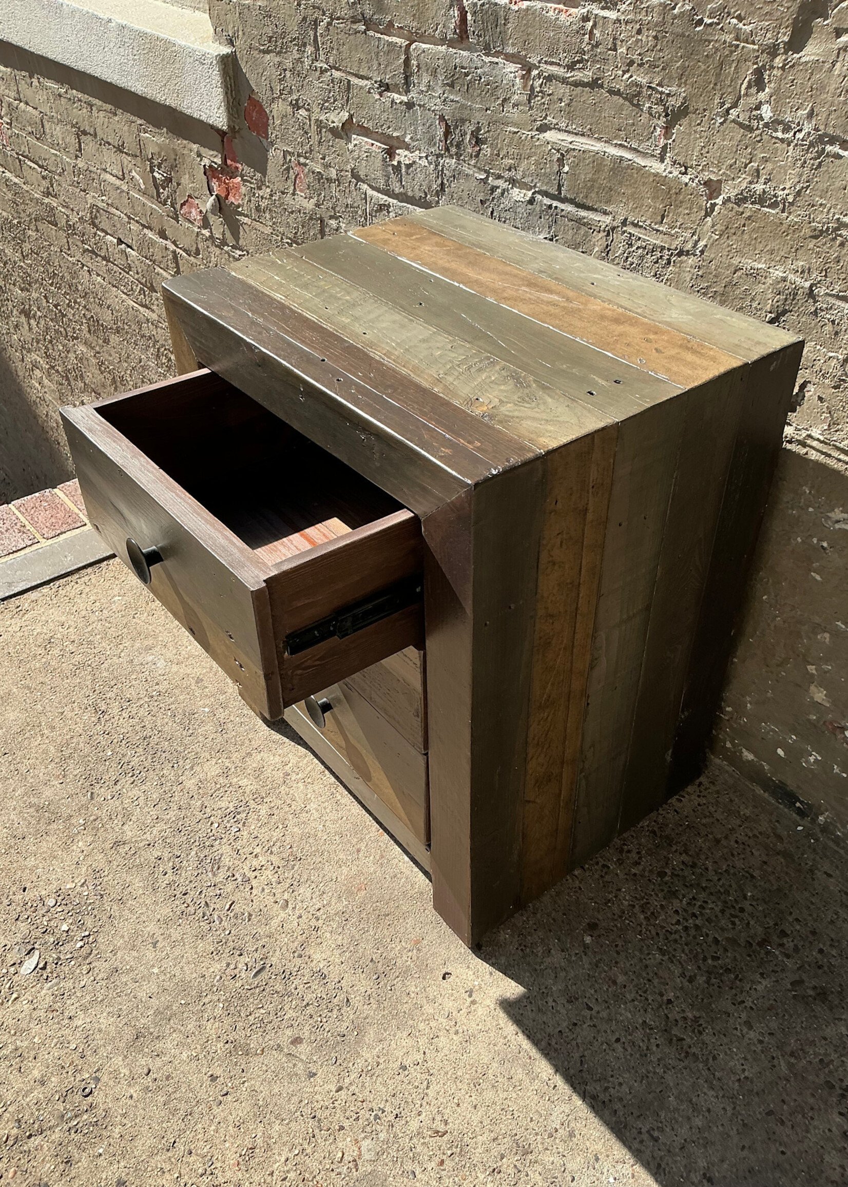 GOODWOOD Rustic 3 Drawer Nightstand