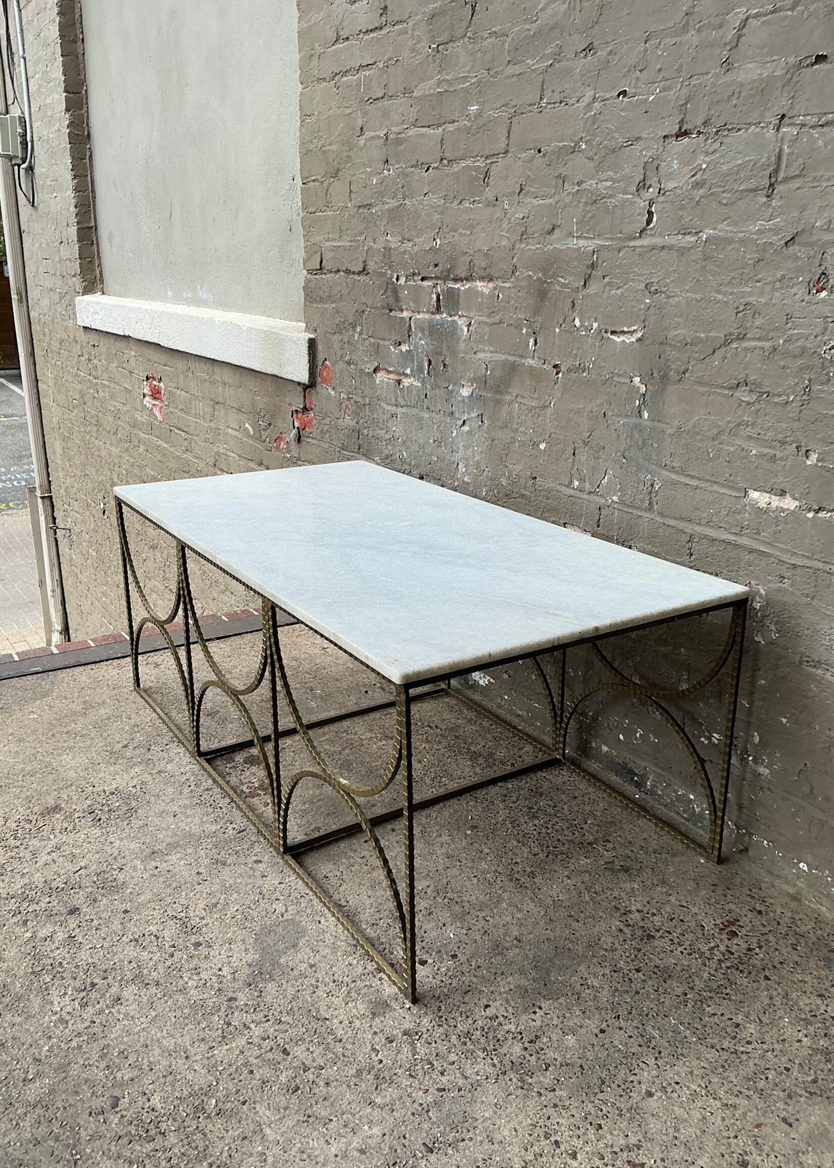 GOODWOOD Iron & Marble Postmodern Coffee Table