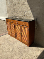 GOODWOOD Vintage Louvered Door Cabinet