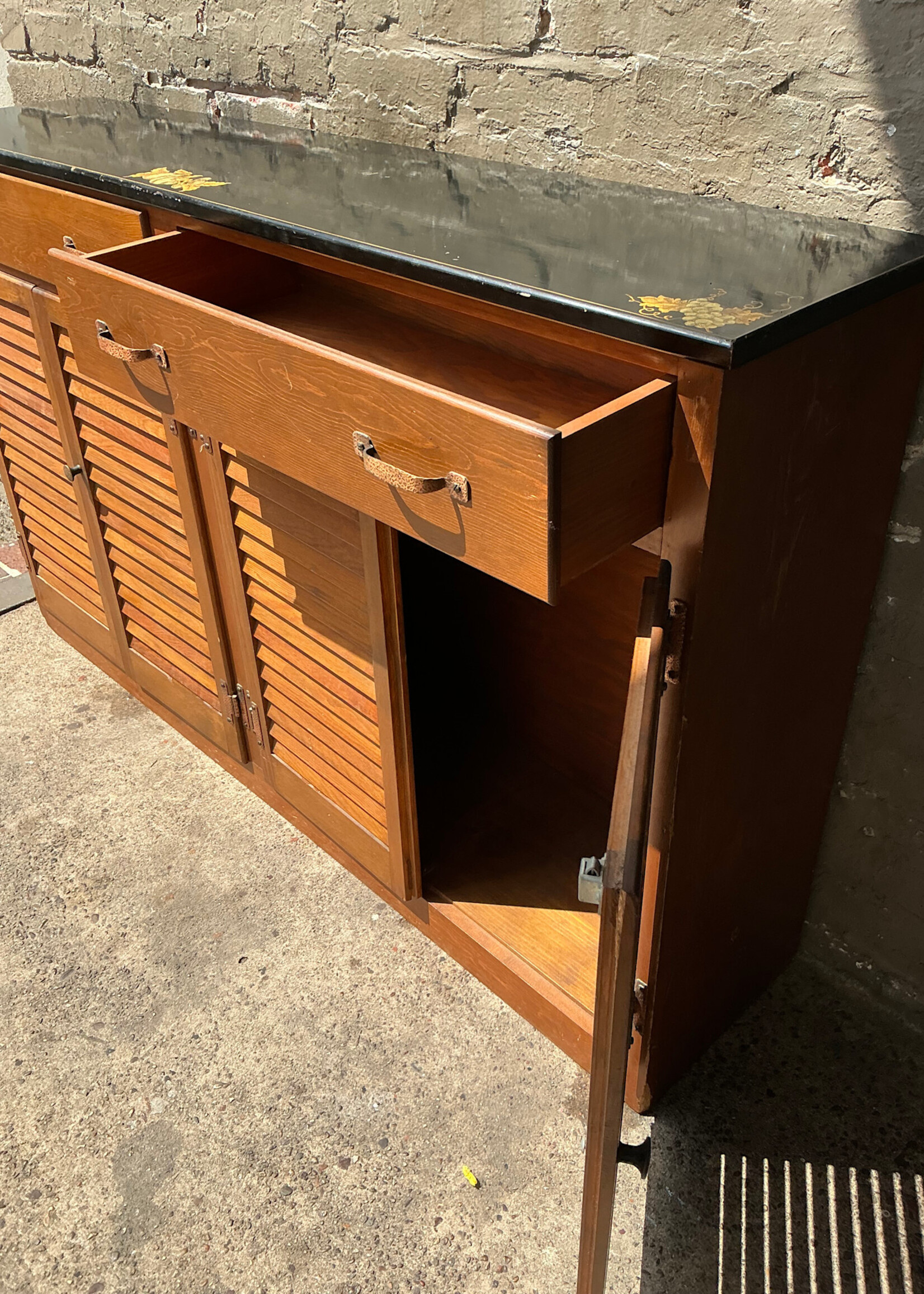 GOODWOOD Vintage Louvered Door Cabinet