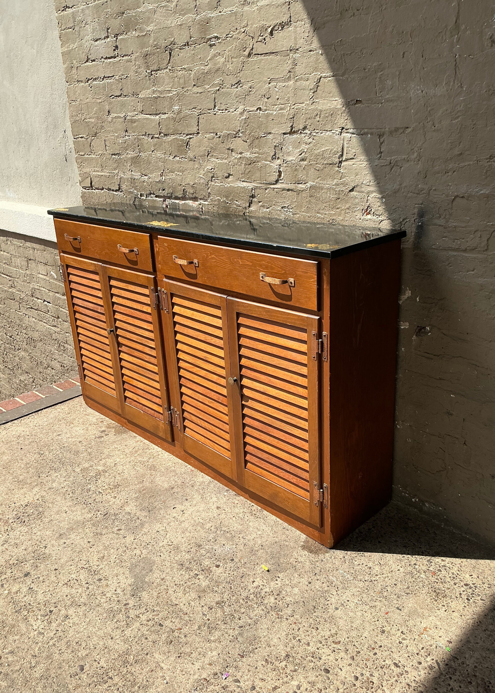 GOODWOOD Vintage Louvered Door Cabinet