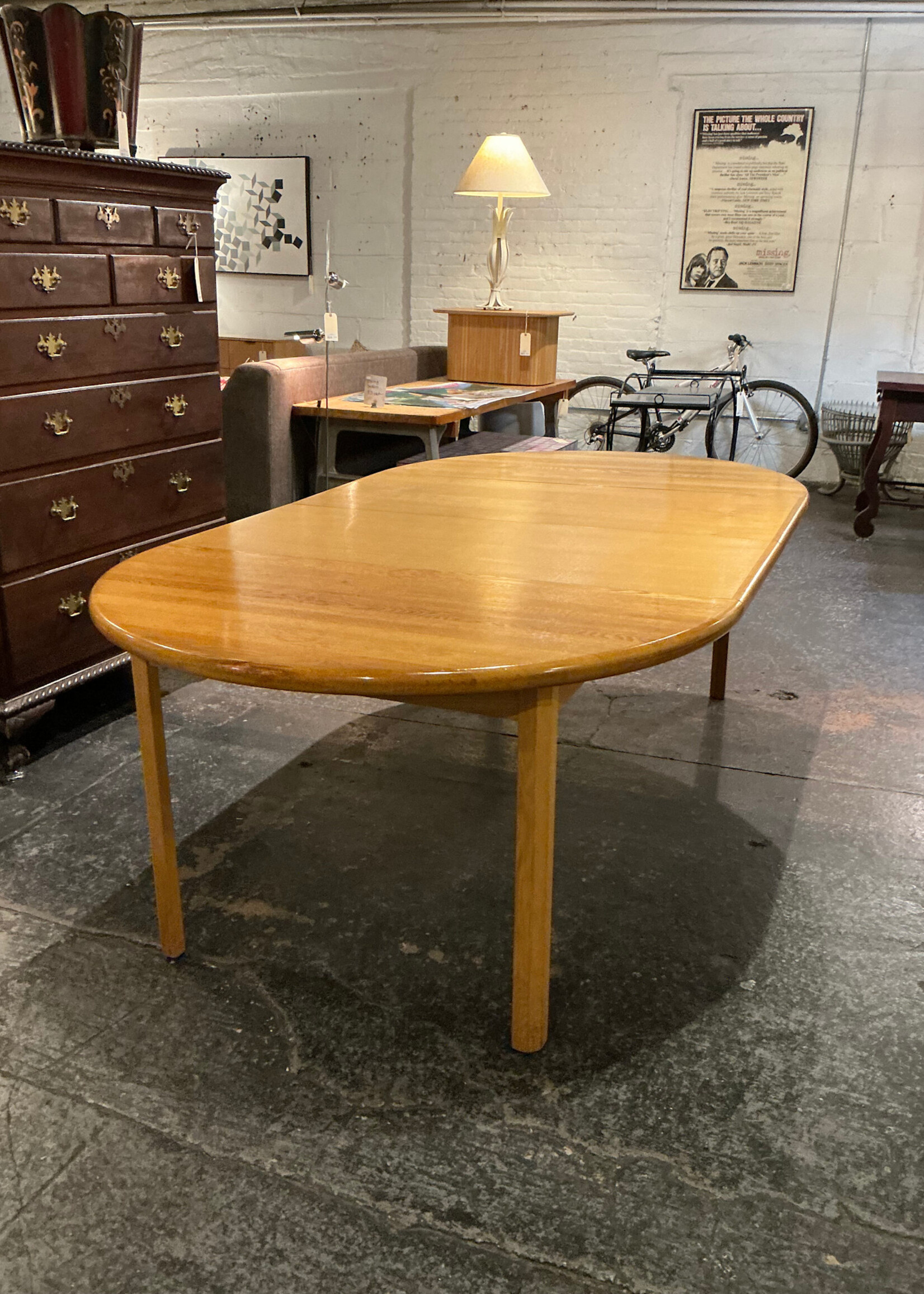 GOODWOOD Danish Modern Extension Table w/2 Leaves