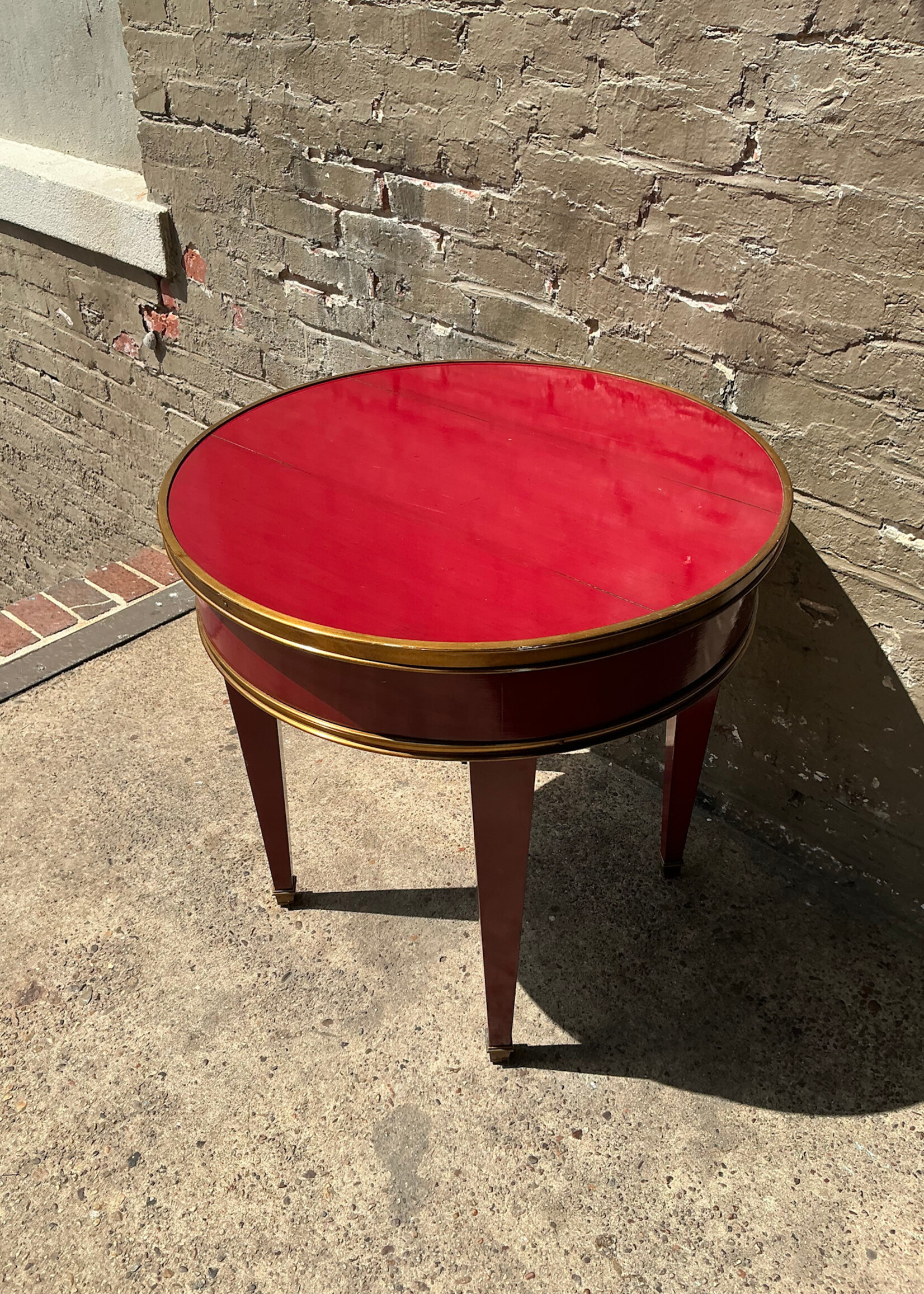 GOODWOOD Italian Brass & Lacquer Side Table
