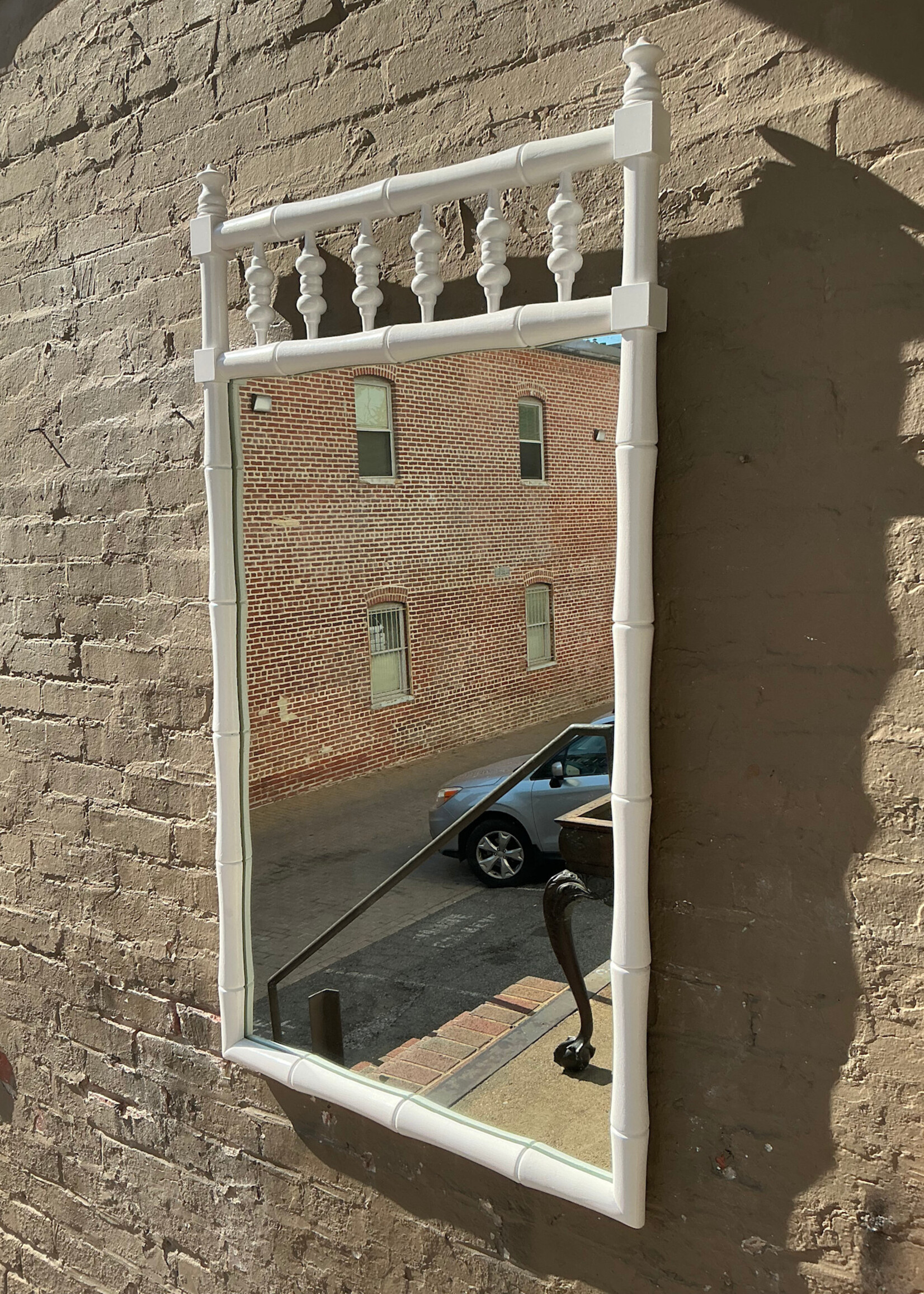 GOODWOOD Painted Faux Bamboo Mirror