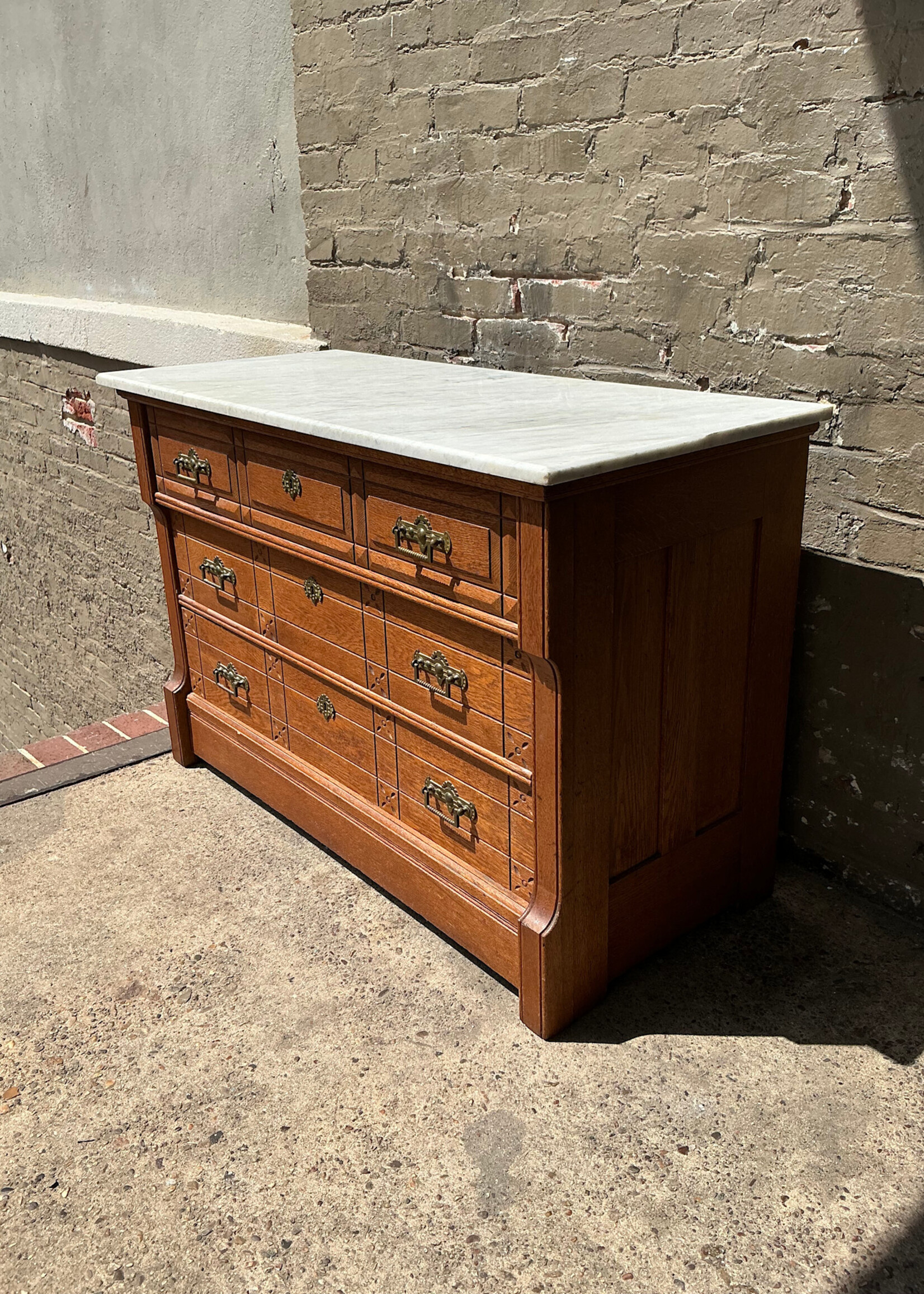 GOODWOOD Victorian Marble Top Chest