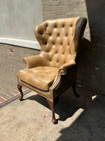 GOODWOOD Tufted Leather Wingback Chair