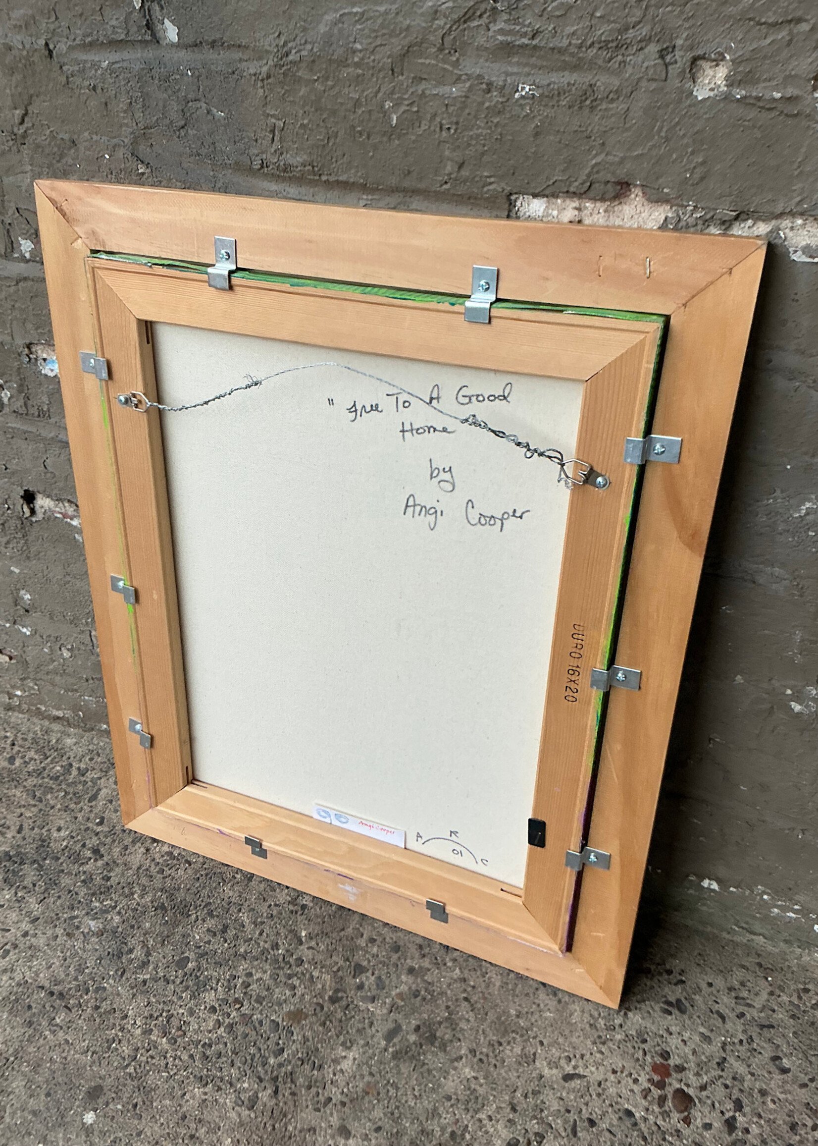 GOODWOOD "Free To a Good Home" by Angie Cooper, Acrylic on Canvas