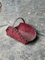 GOODWOOD Antique Painted Split Oak Basket