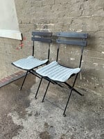 GOODWOOD Pair of Folding Patio Chairs