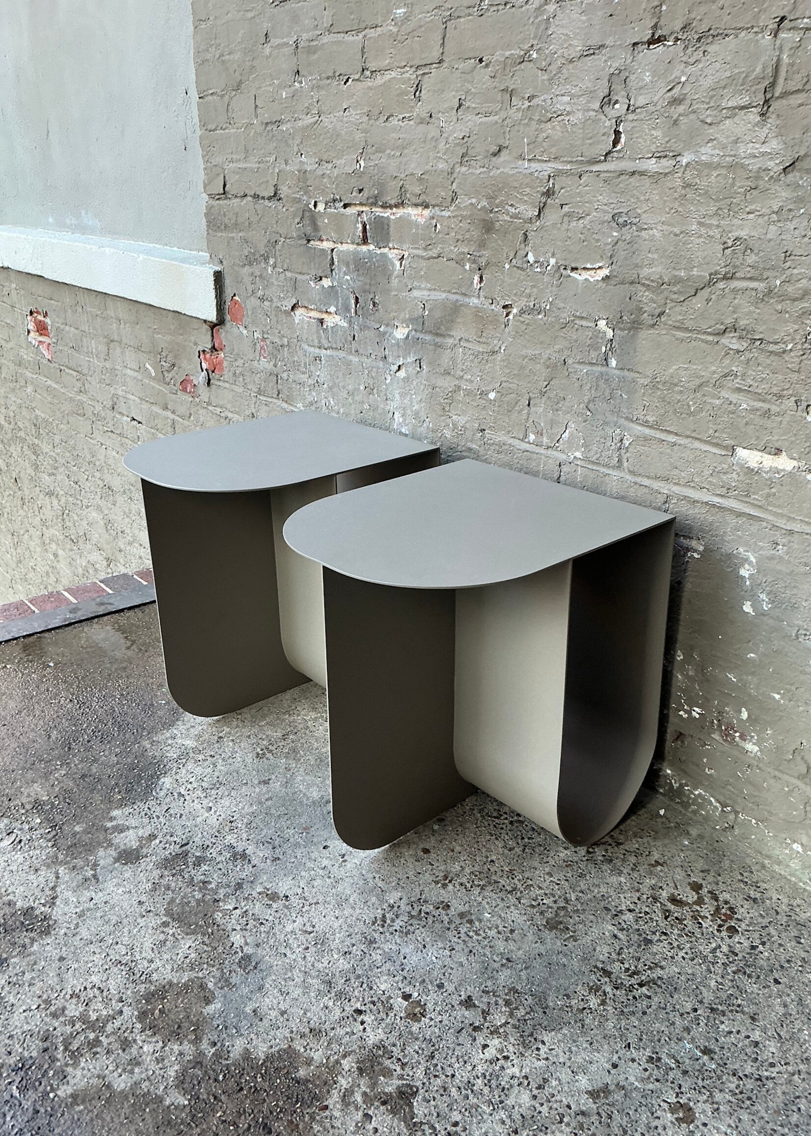 GOODWOOD Heavy Steel Postmodern Side Table