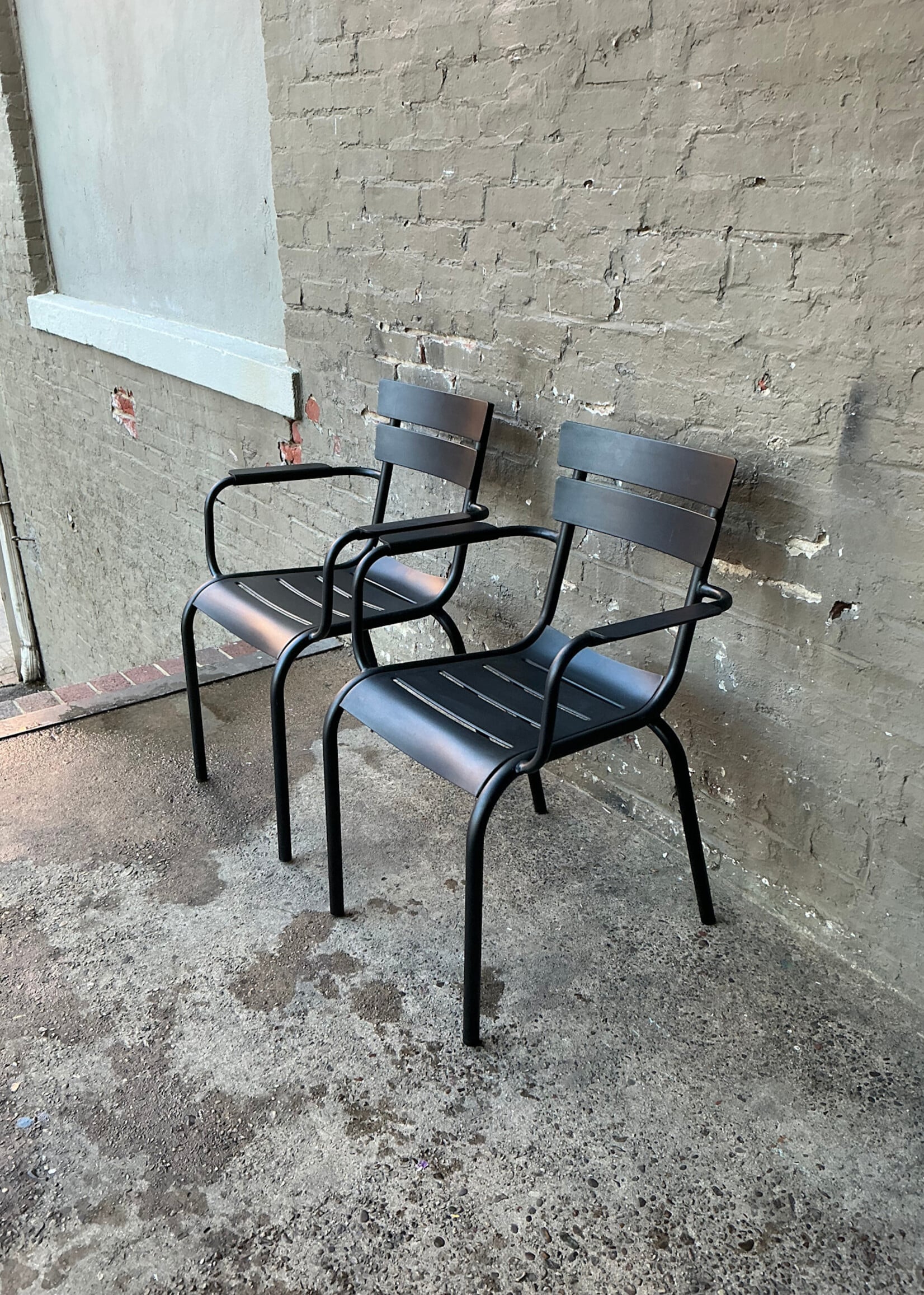 GOODWOOD Pair of Fermob Luxembourg Armchairs