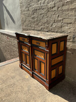 GOODWOOD Antique English Marble Top Server
