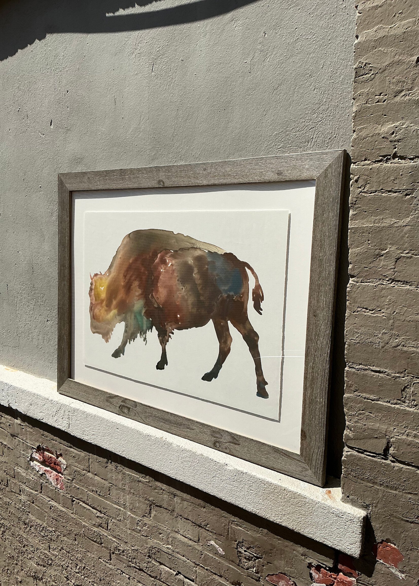 GOODWOOD Framed Buffalo Lithograph