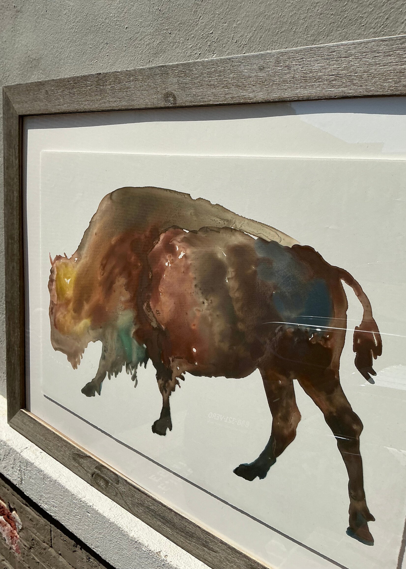 GOODWOOD Framed Buffalo Lithograph