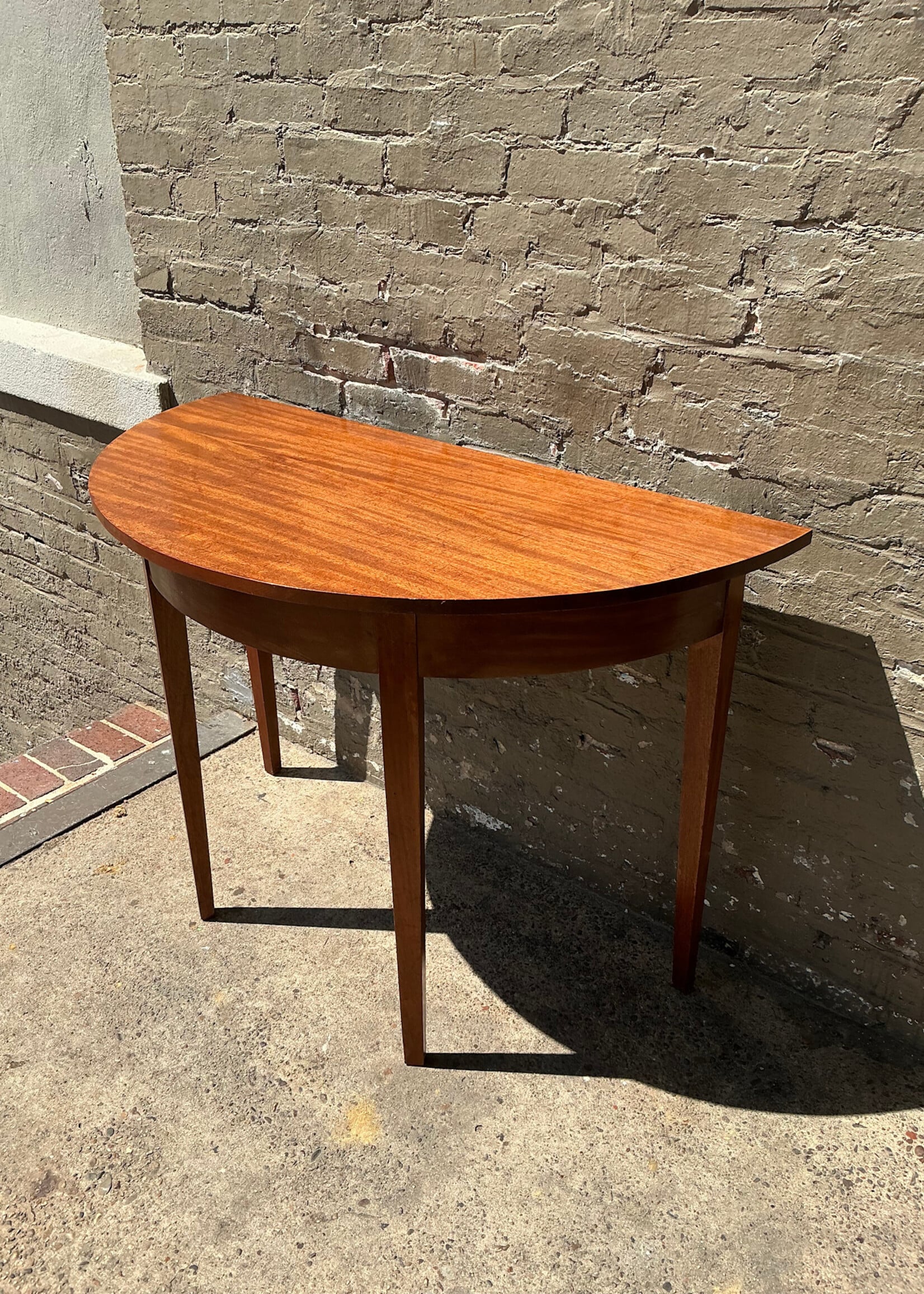 GOODWOOD Antique Walnut Demilune