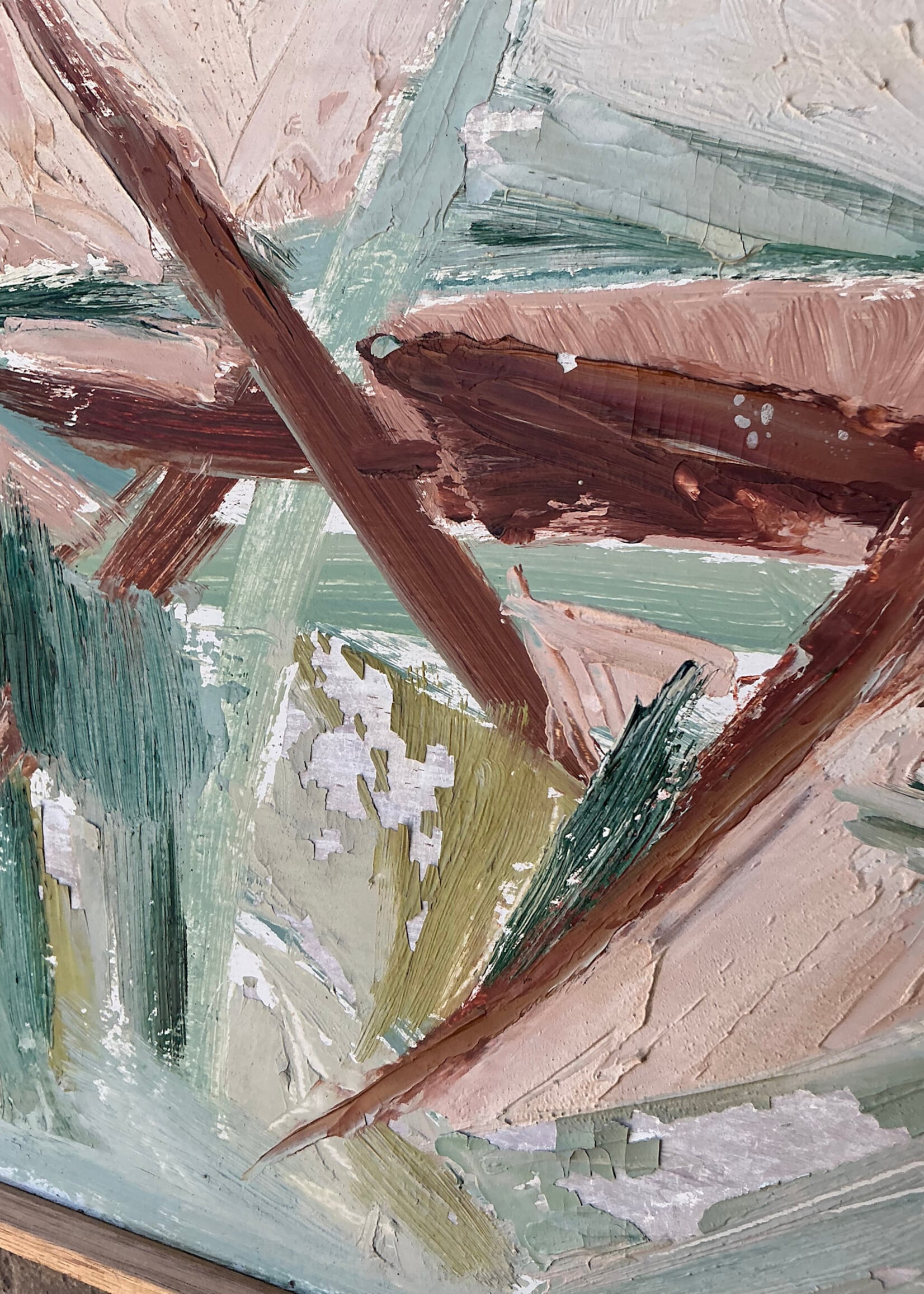 GOODWOOD Vintage Abstract, Oil on Board