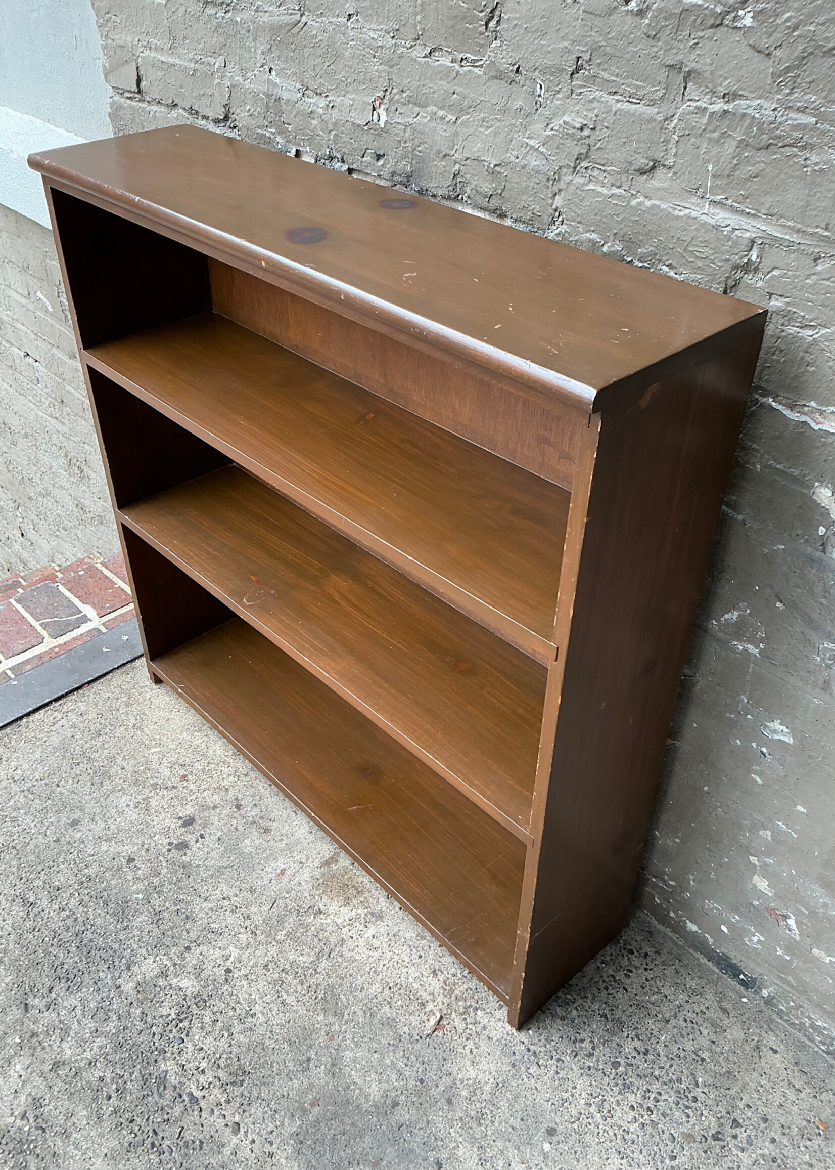 GOODWOOD Vintage Small Stained Pine Shelf