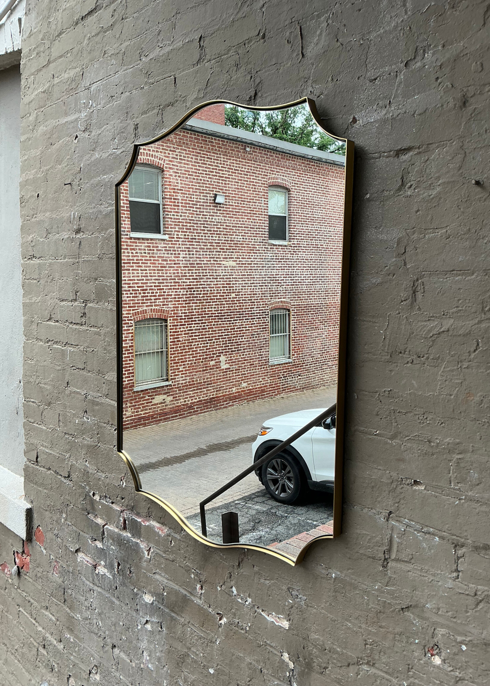 GOODWOOD Modern Brass Mirror