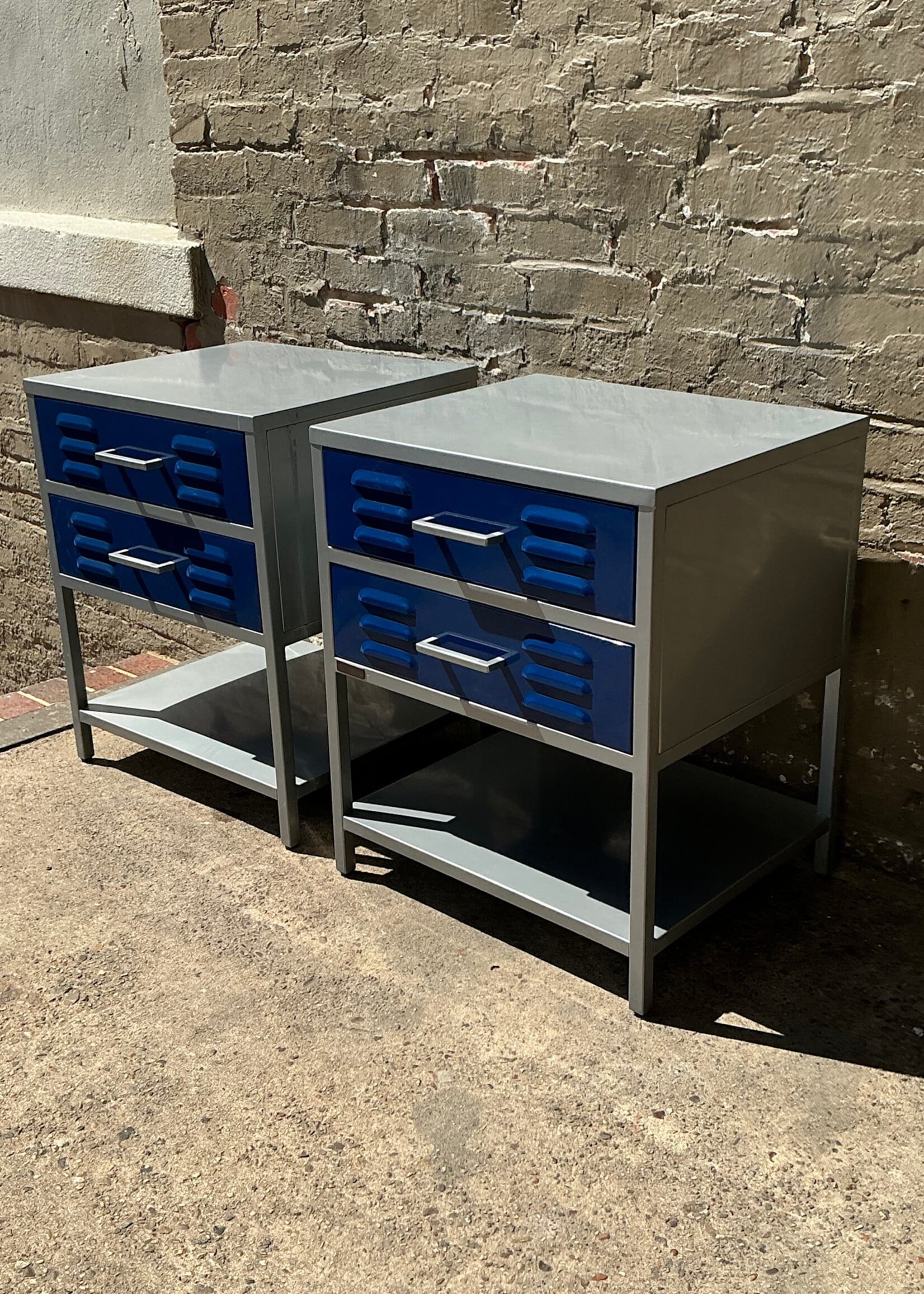 GOODWOOD Pair of Locker Nightstands