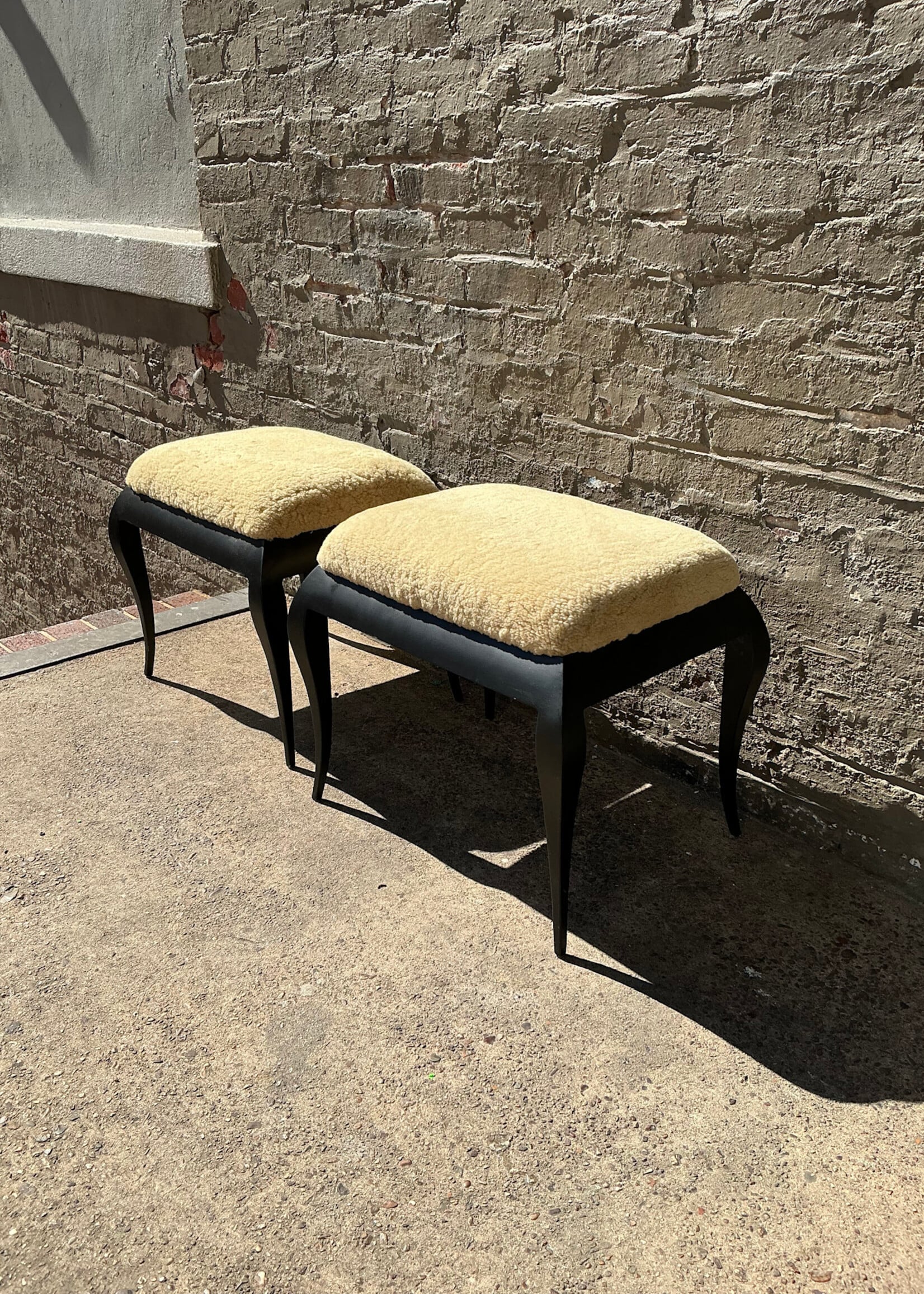 GOODWOOD Shearling Stool by CB2