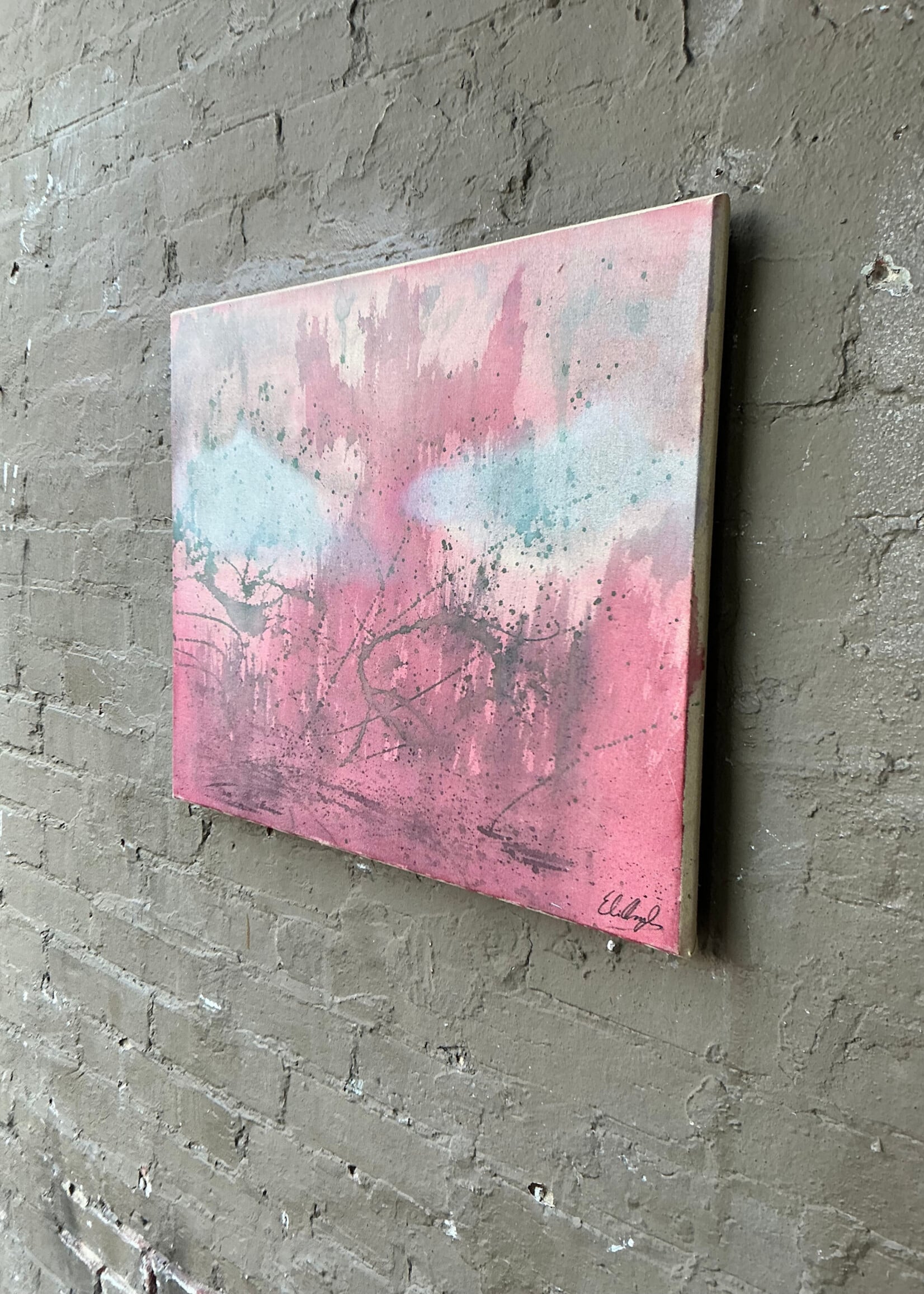 Signed Abstract Expressionist Style Art