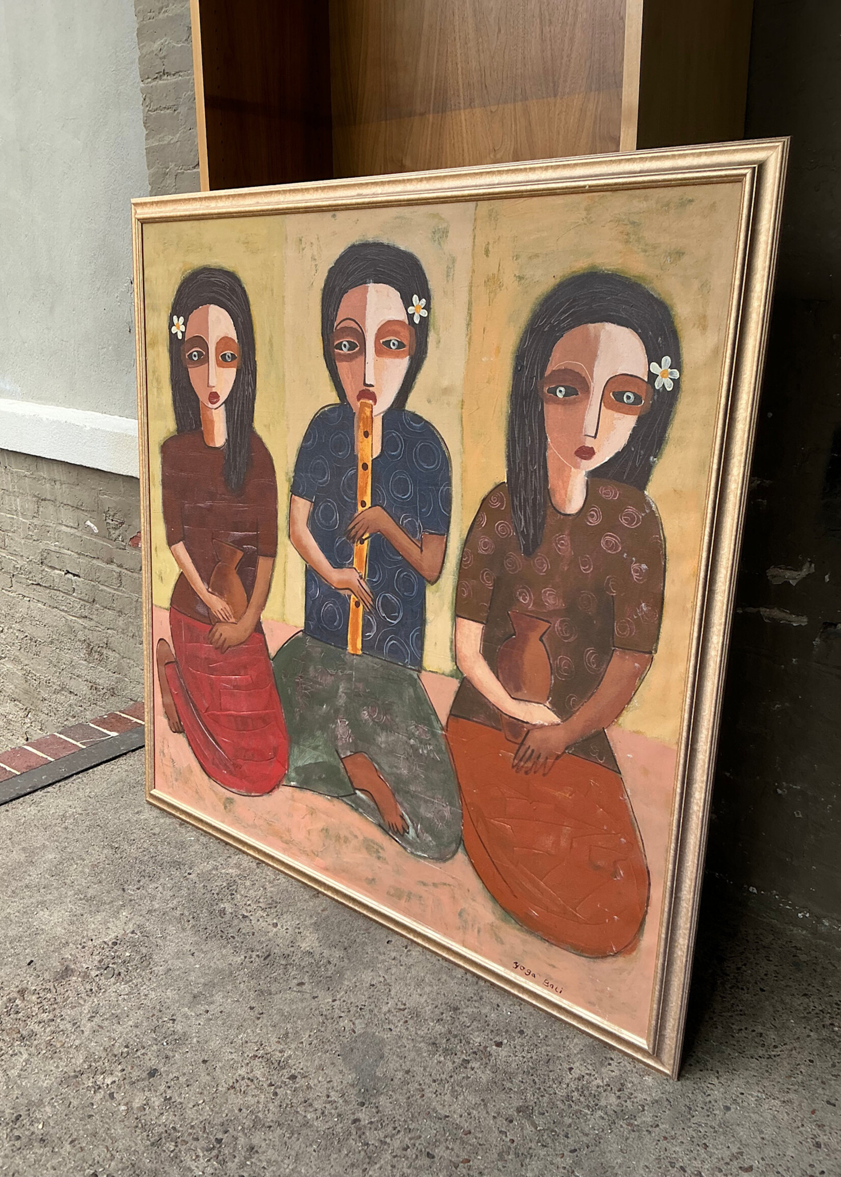 GOODWOOD Three Women, Oil on Canvas by Yoga Bali